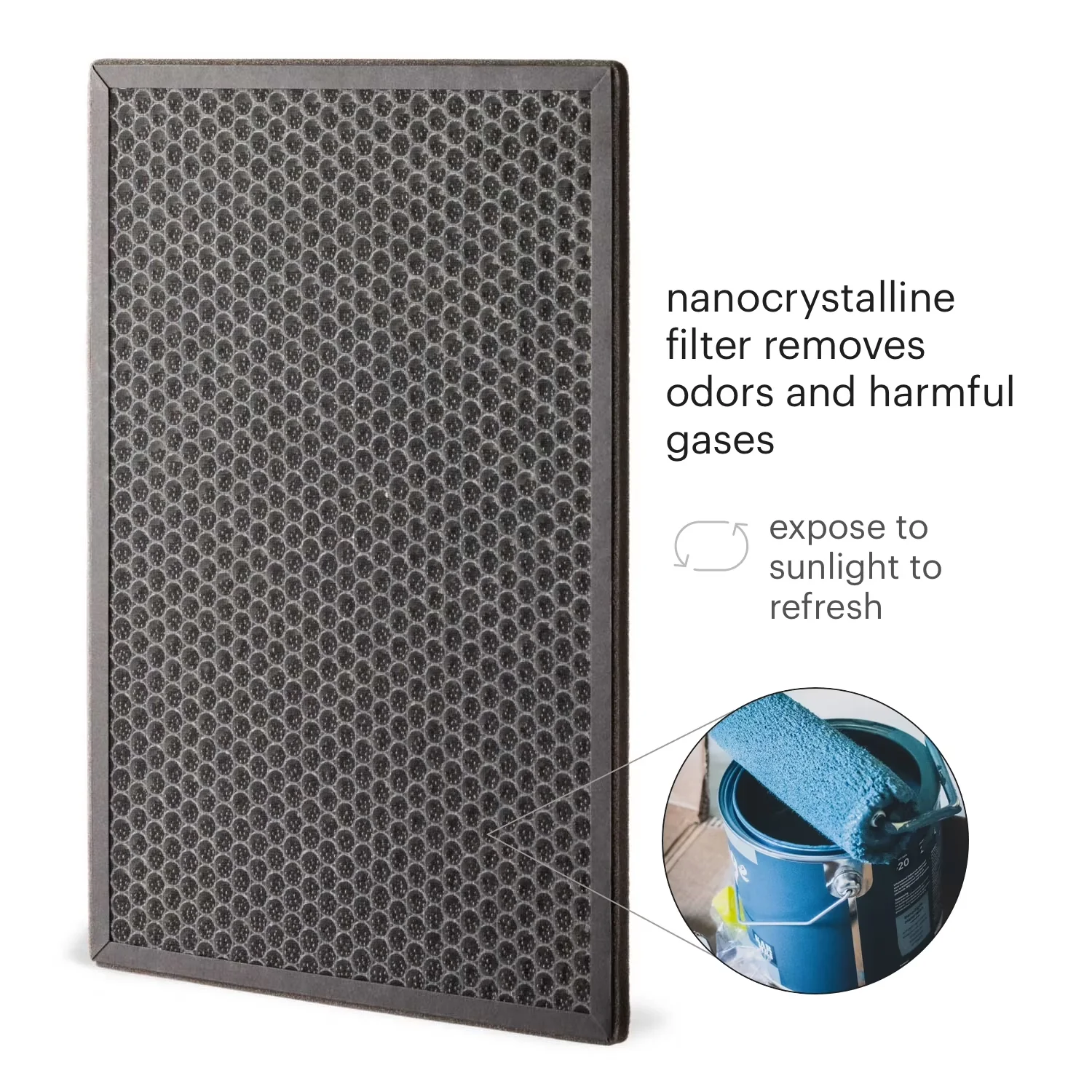 Air Purifier Premium with Filter Change Indicator - White Clean - Ergonomic Design Model 745D9F