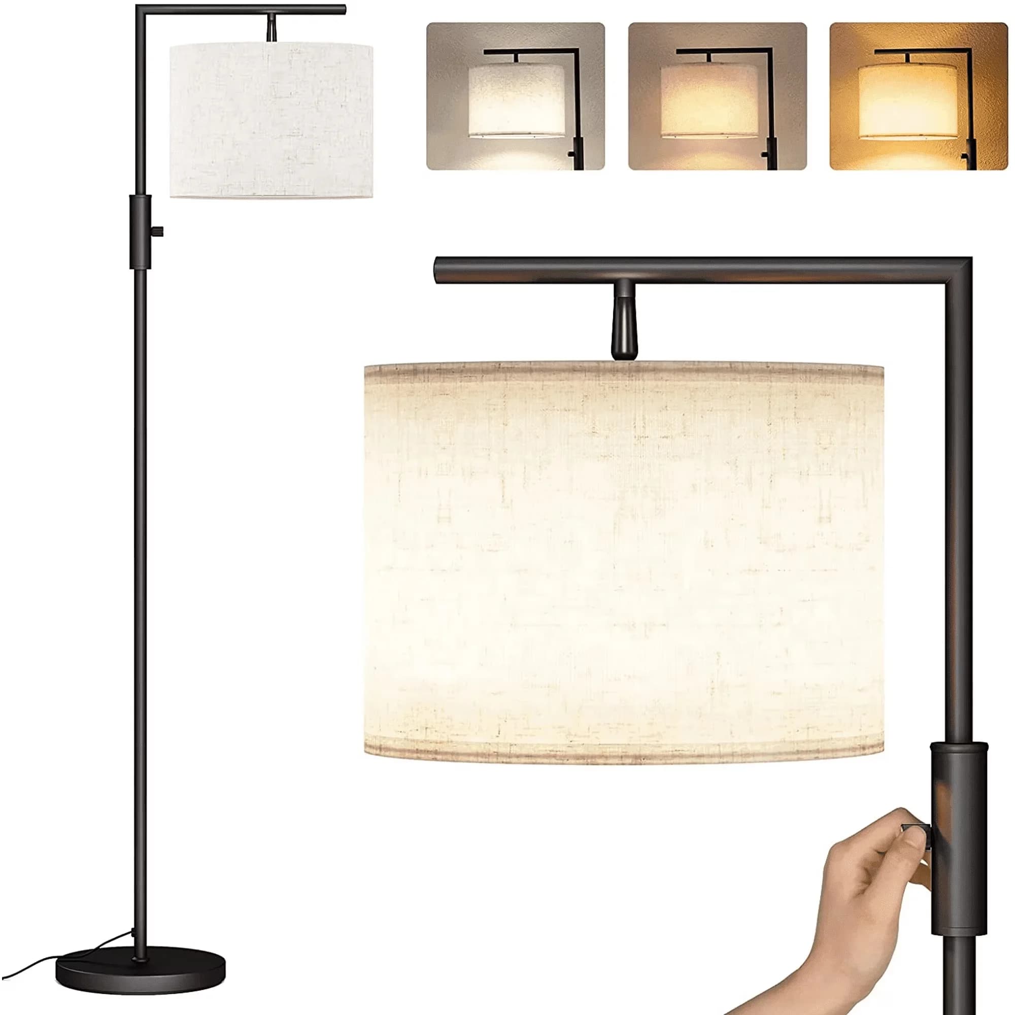 Lamp Premium with LED, 9W, Dimmable - Iron Black for Living Room - for General Purpose Model 3A4AF1