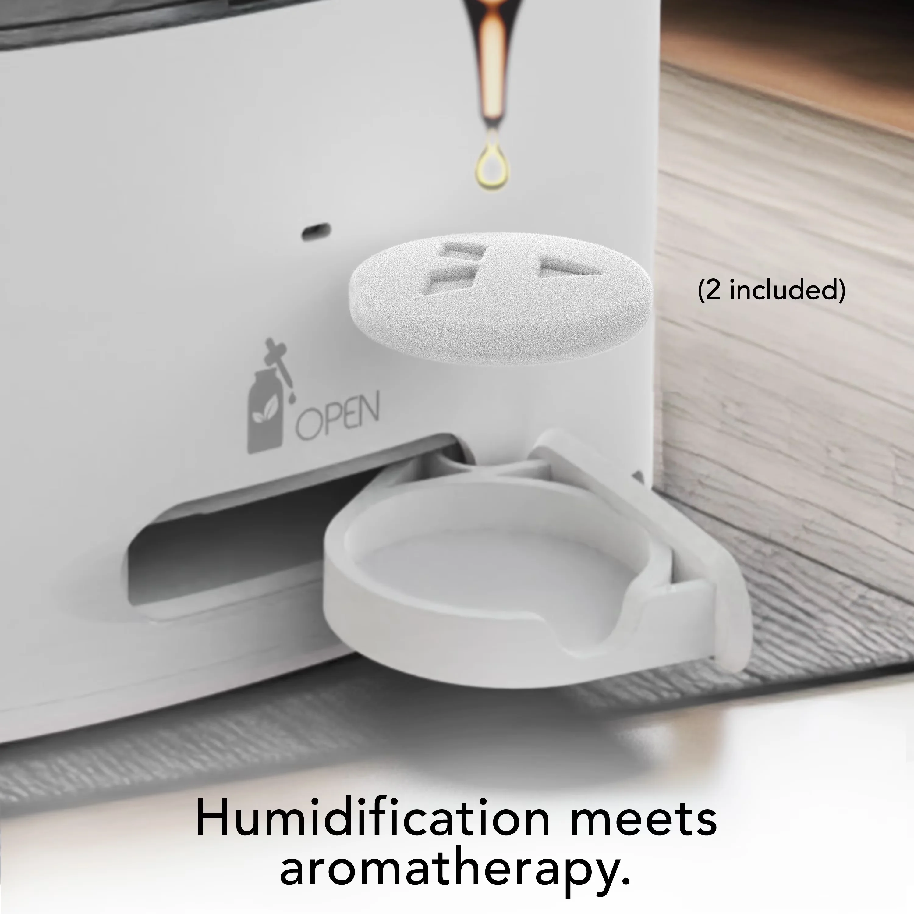 Premium Humidifier with Adjustable Humidistat, Warm or Cool Mist - White Model A1AF06