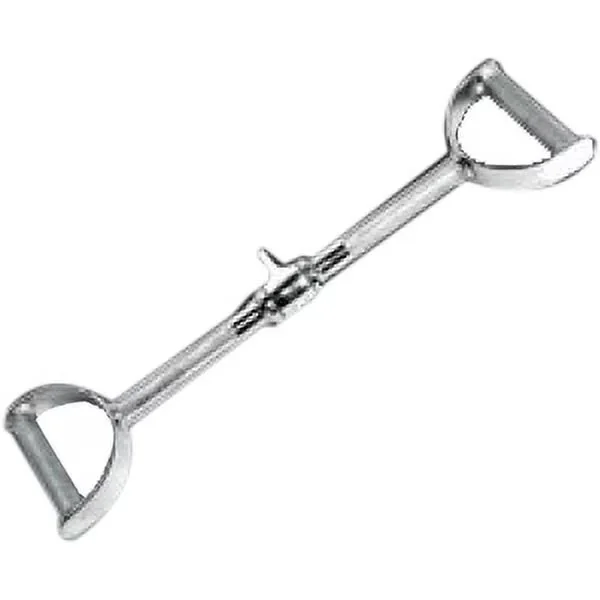 Classic Home Gym Accessory with Heavy Duty, Stirrup Handles - Silver Steel Model 5F3B5C