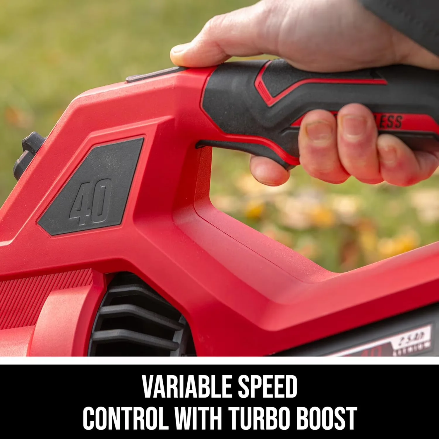Sleek Leaf Blower with Battery, 40V, 2.0Ah Battery and Charger - Reliable Performance Model 45FE93