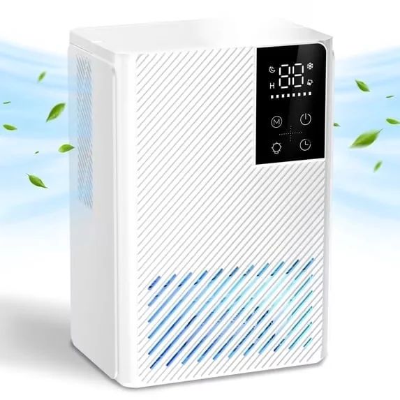 Essential Dehumidifier with LED, Built-In Pump, Automatic Defrost Control - White Model D8D47D