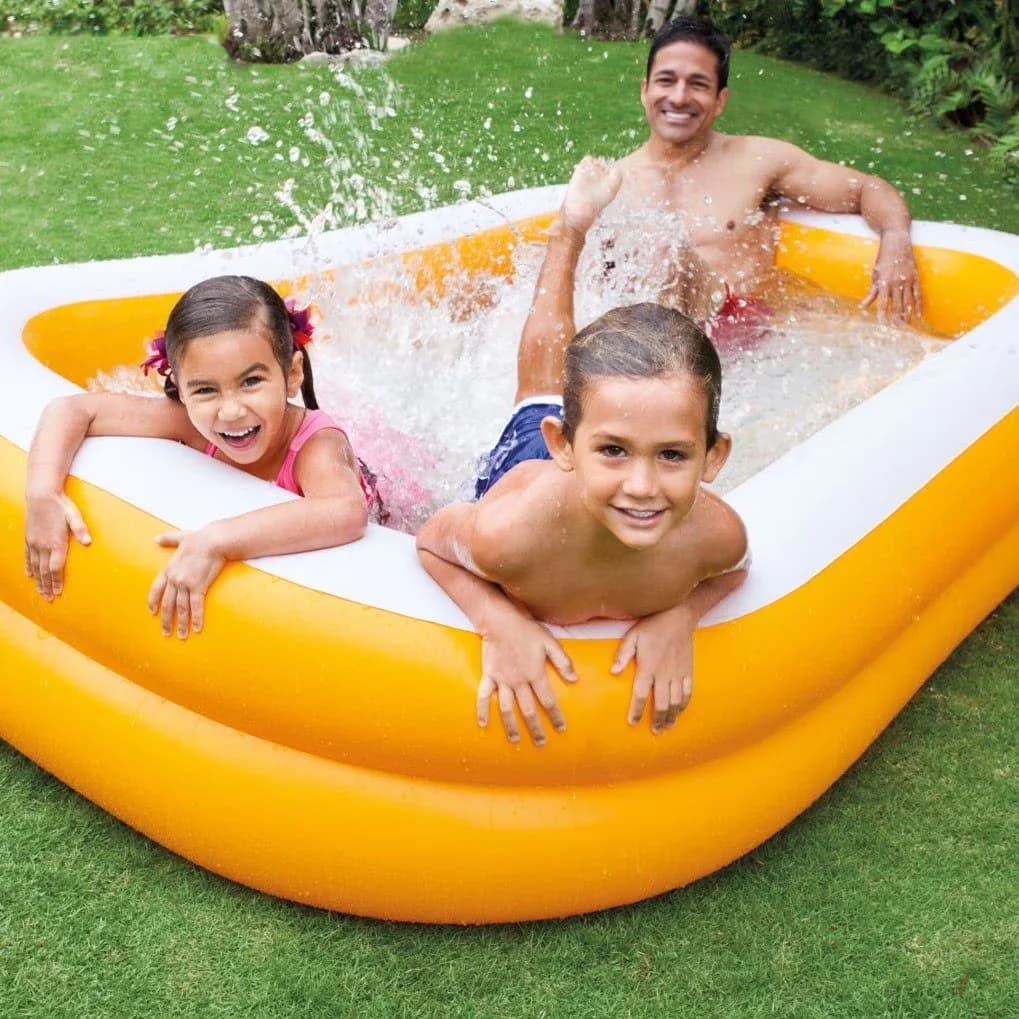 Quality Inflatable Pool with Volume Capacity: 137 Gallons, Maximum Depth: 18 Inches - Orange Model 3CA9F3