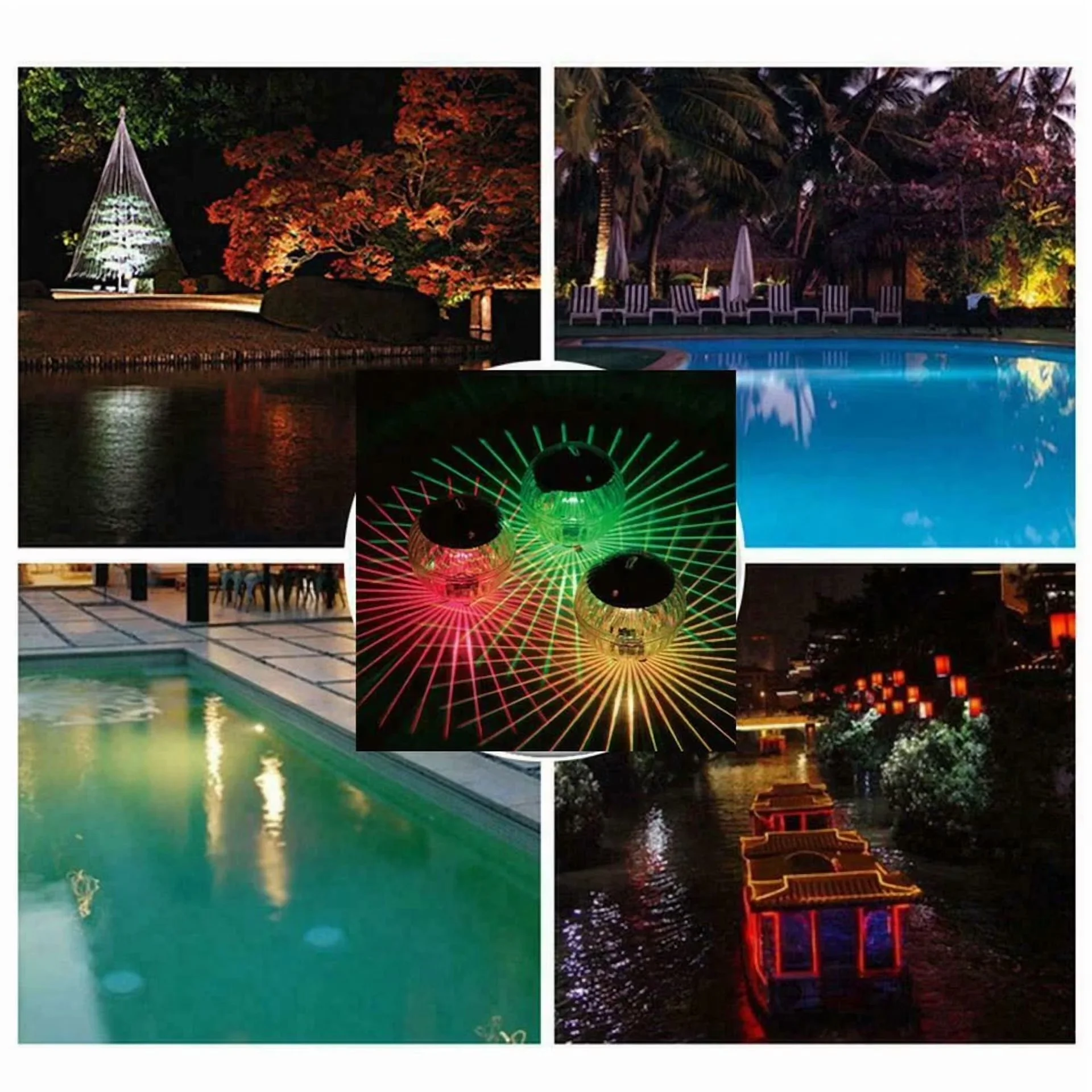 Ceiling Lights Fixture Durable with LED, Solar - Multicolor for Daily Use Model 371A1B