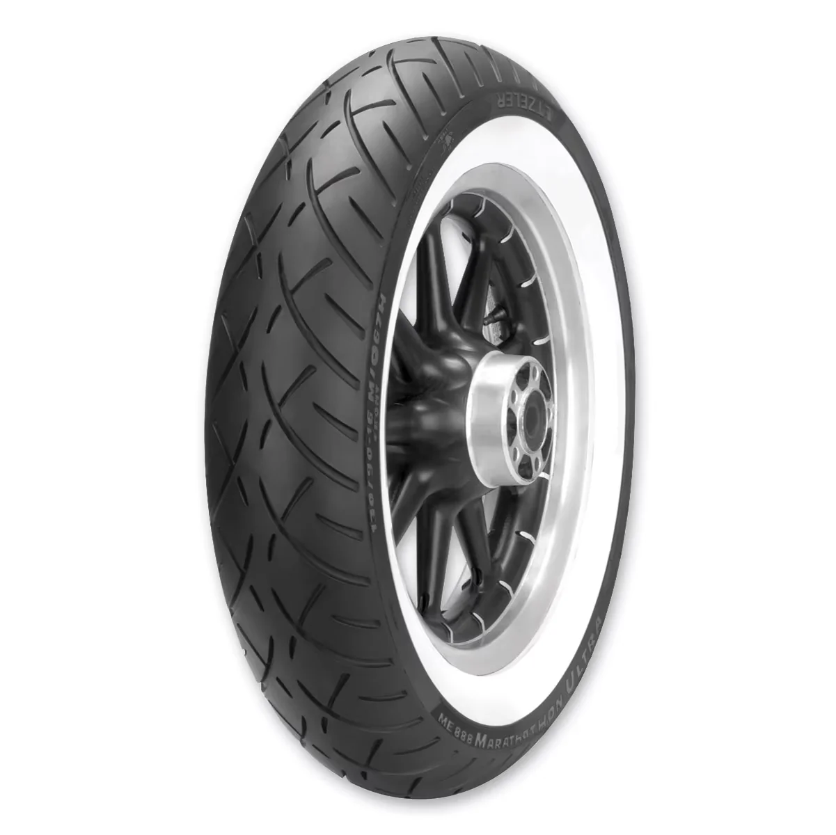 Compact Motorcycle Tire with Smooth - Wide White Wall ME888 for General Purpose Model D4C178