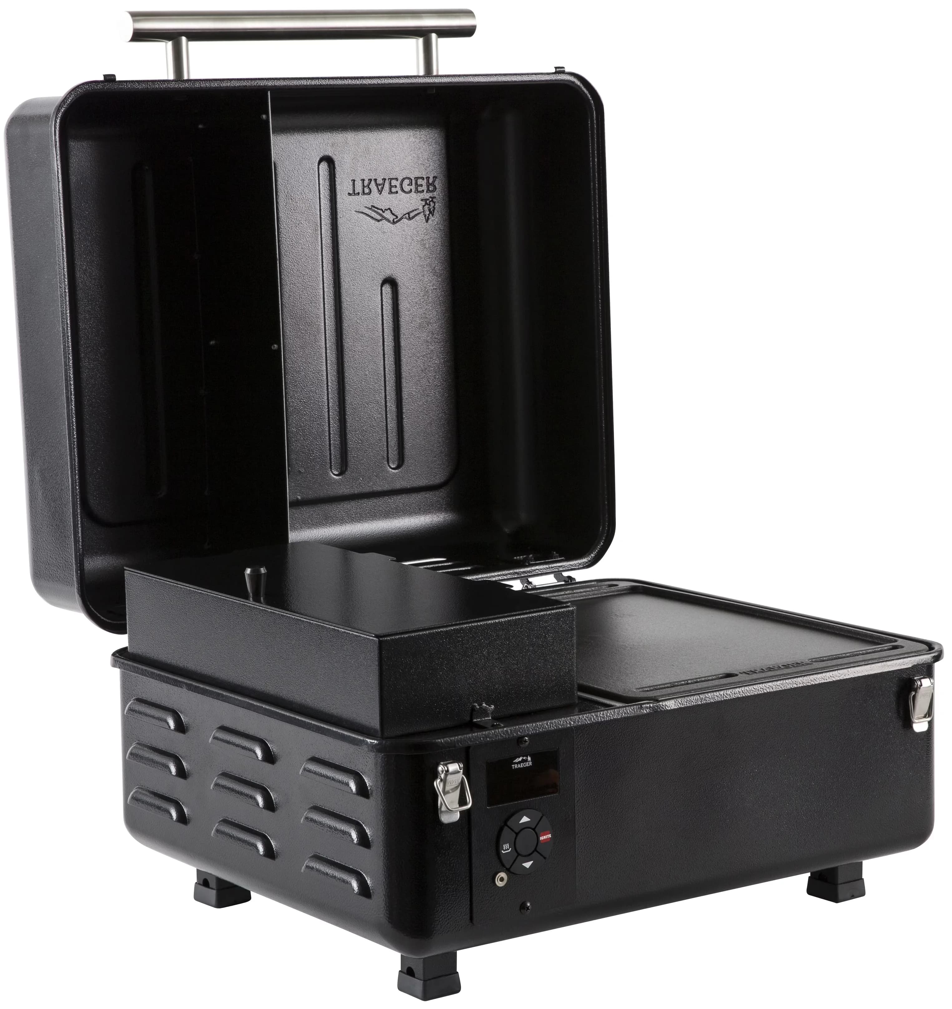 Smoker Reliable with Black, 184 sq. in. grilling area - Black Steel Ranger Model 7371D1