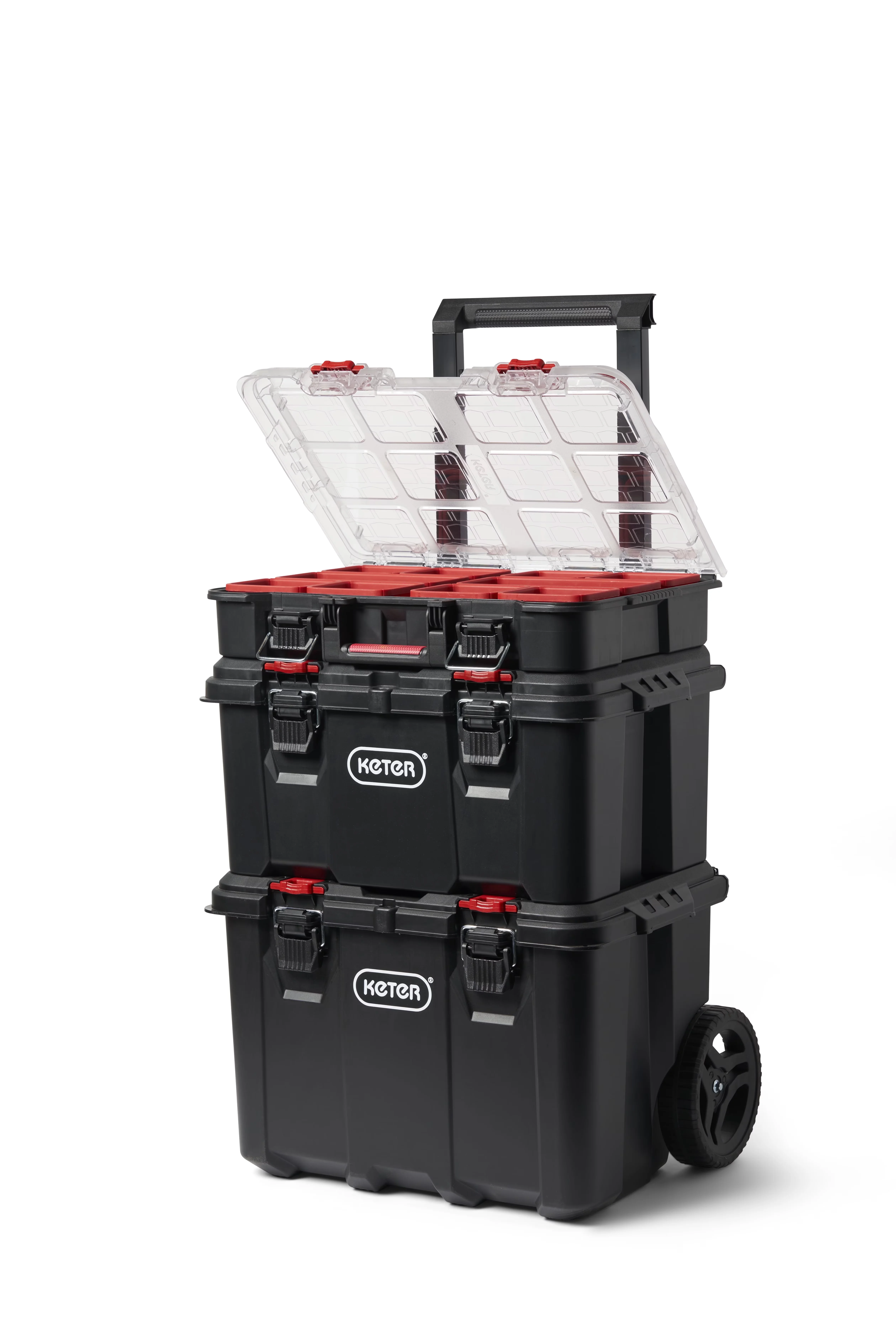 Durable Toolstorage with Adjustable, Lockable, Heavy-Duty - Black Resin Model 04CB88