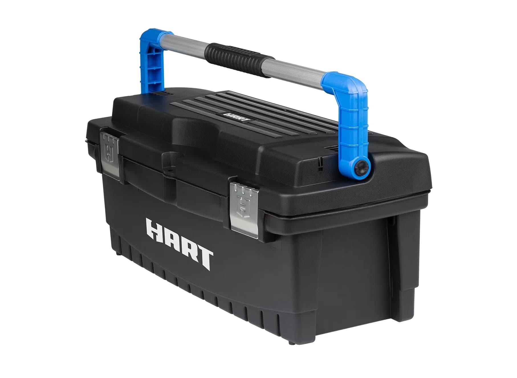 Reliable Toolstorage with Storage, Resin Tool Storage and Organization, Blue Accents - Plastic Black Model 1C8731