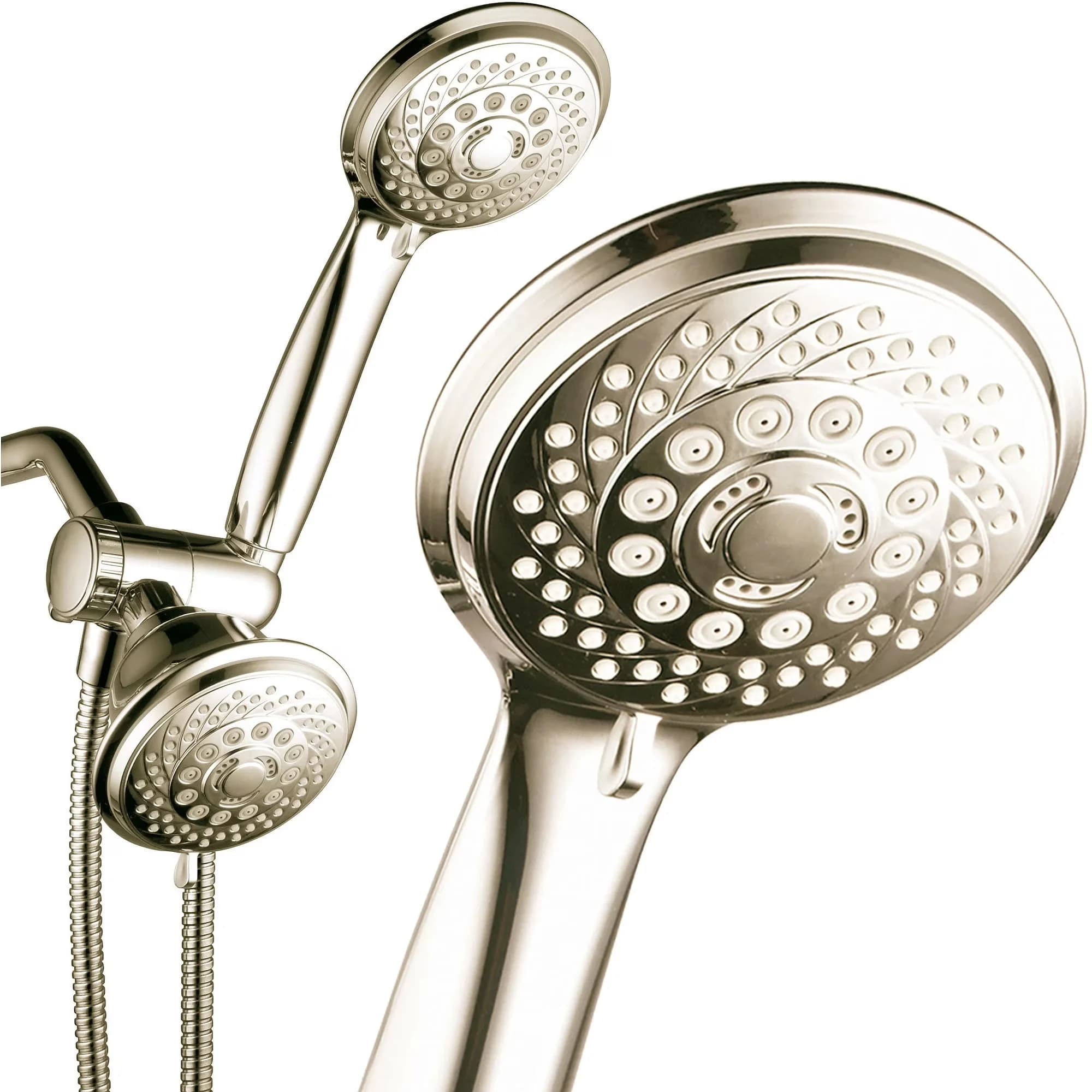 Innovative Shower Head with Handheld, Tool-free installation - Abs, Plastic, Stainless Steel Silver Model 50BA3A