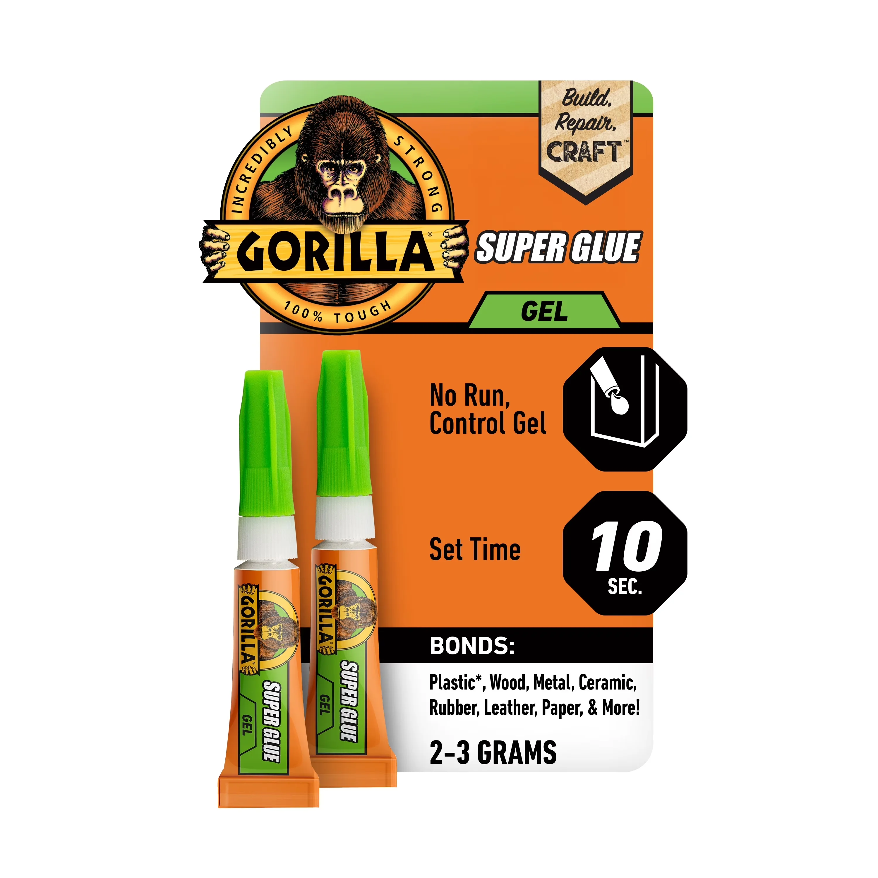 Versatile Adhesives Glues In Paint Supplies Tool with Mini Tubes, Contains two 3 gram (.11 ounces) tubes - Clear Acrylic Model 6D8466
