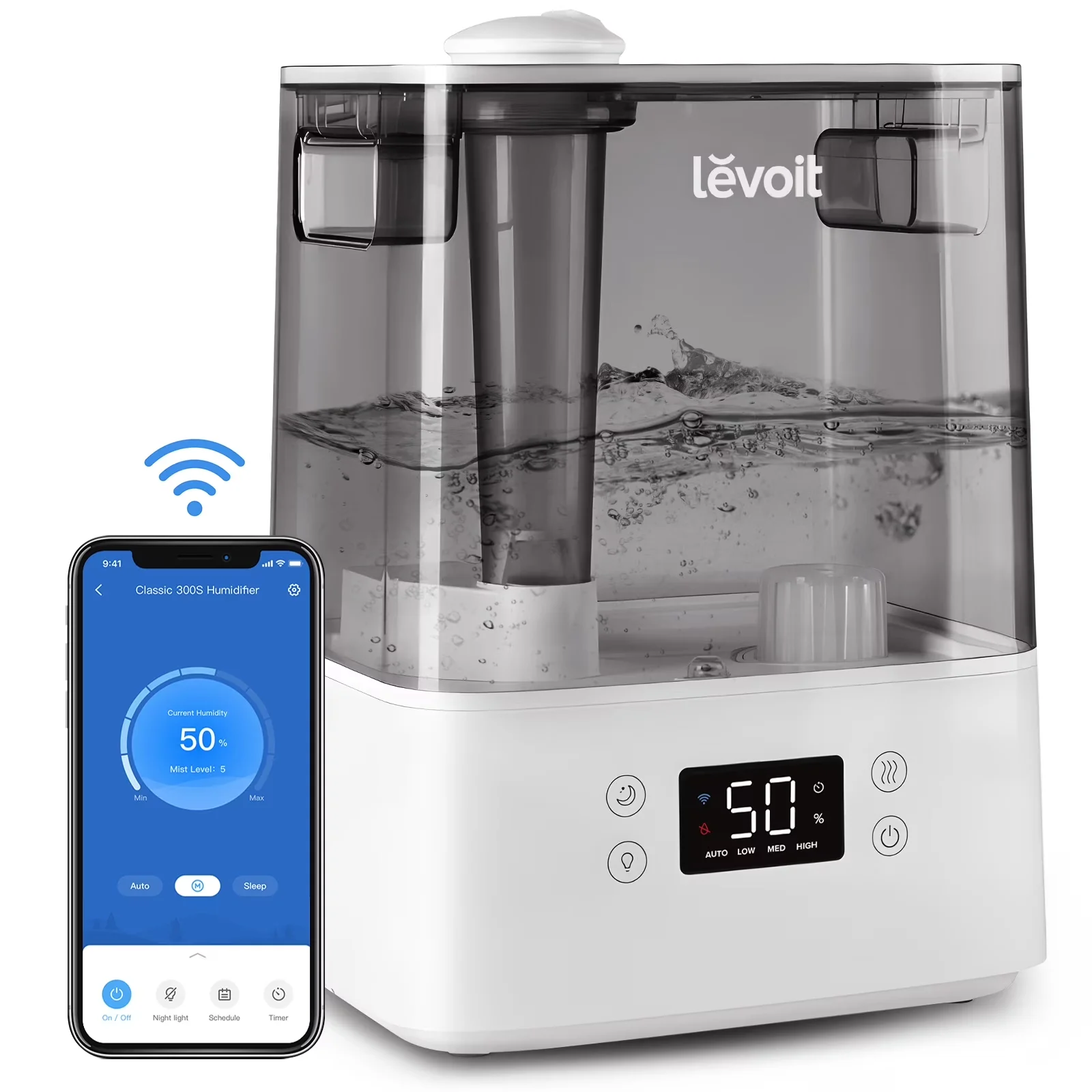 Humidifier Versatile with One-Step Refill., Quiet Operation: ≤ 30dB., Cool Mist - Model 1B47CD
