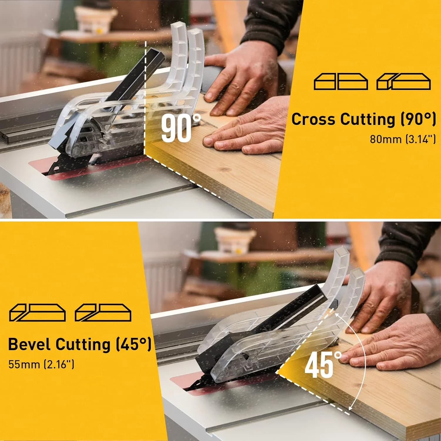 Efficient Power Saw with Lightweight, Adjustable, Easy Clean - 10 - Heavy Duty Model 7374B6