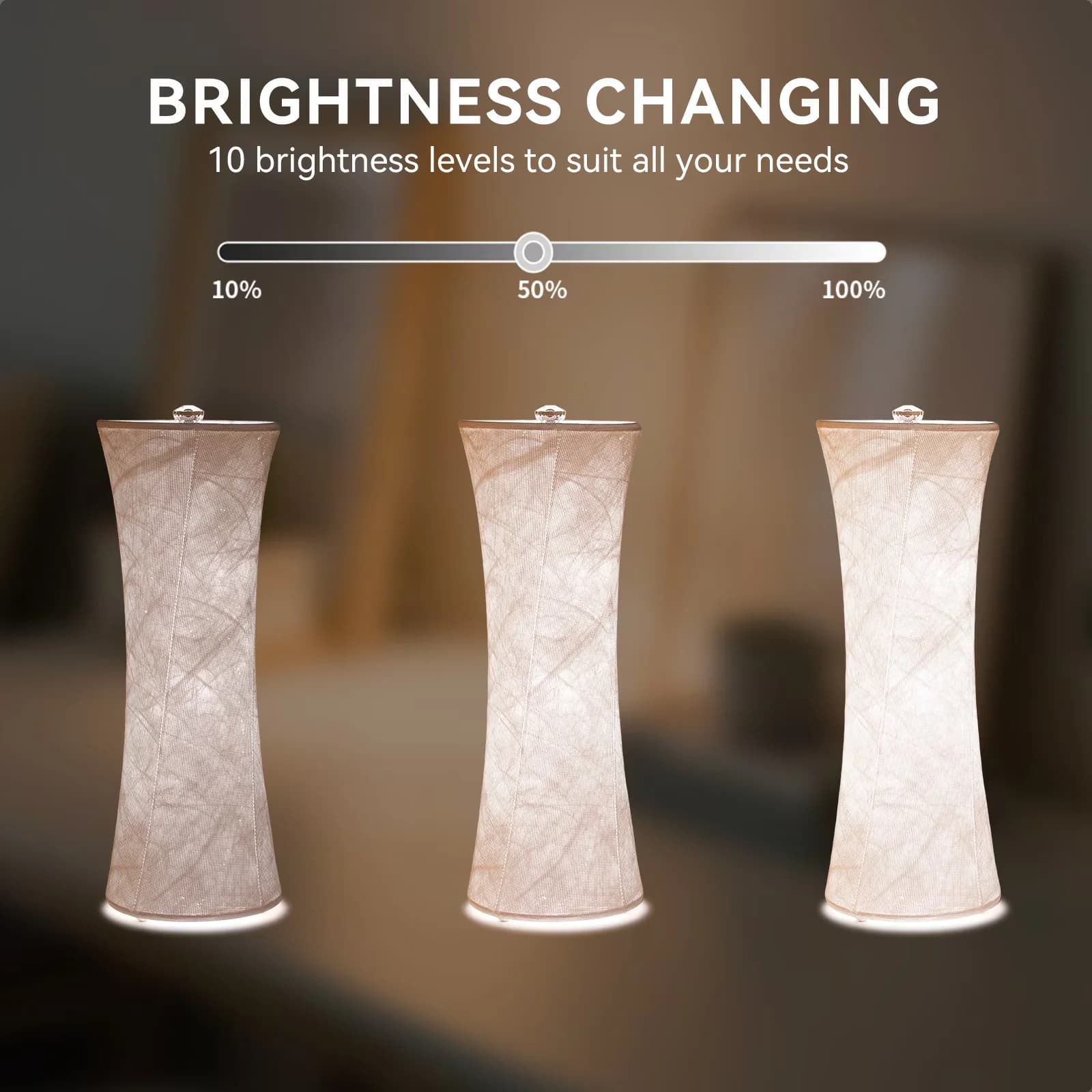 Compact Desk Lamp with LED, Standard Lamps, Dimmable - Tyvek Multicolor Model 6E5FB1