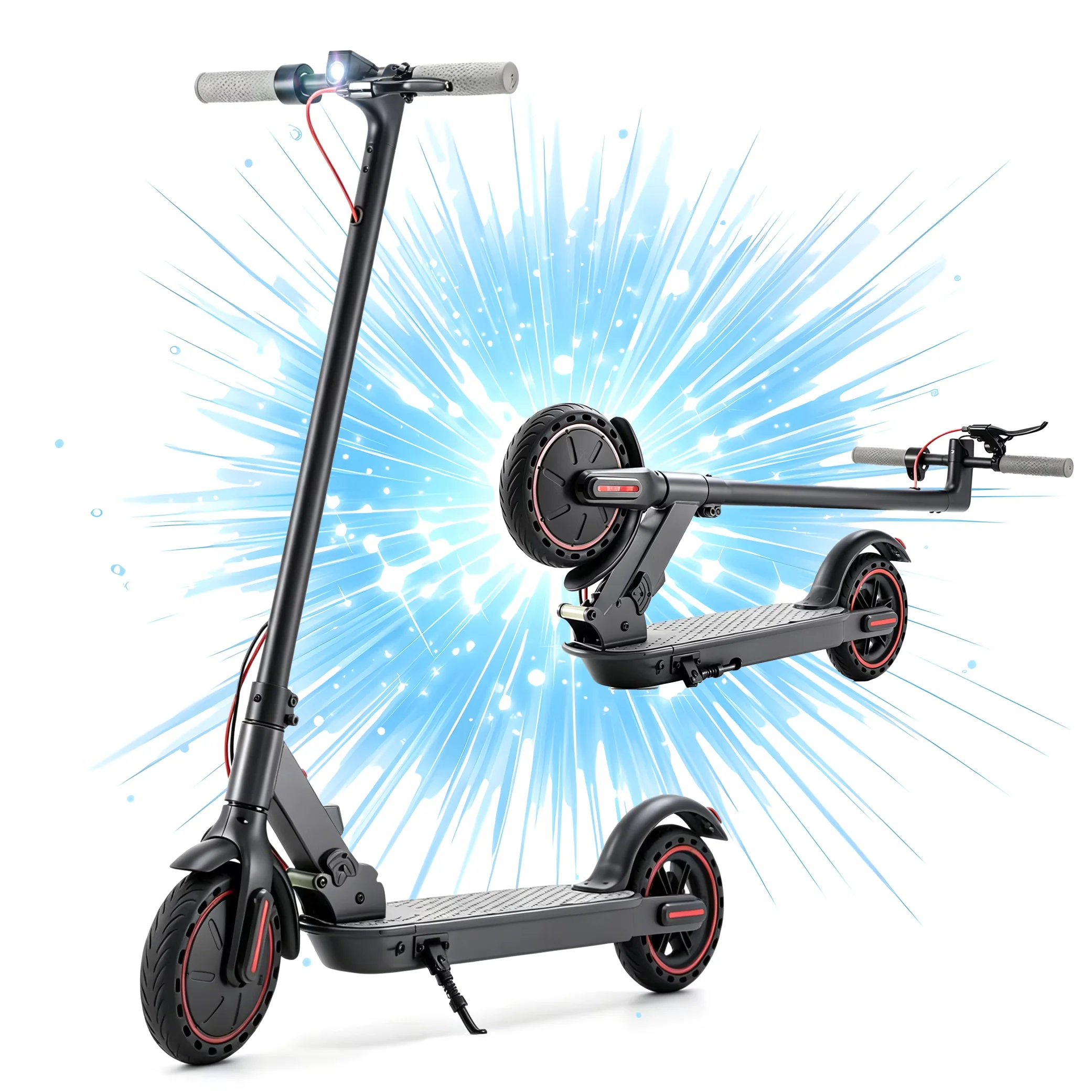 Durable Scooter with 350W, Portable, Commuter Electric Scooters - Aluminum Model 55A6D1