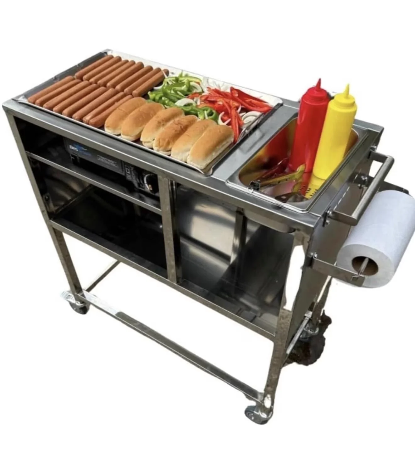 Modern Flat Top Grill with Portable, Rust Resistant - Stainless Steel And Aluminum for Outdoor Model 085E45