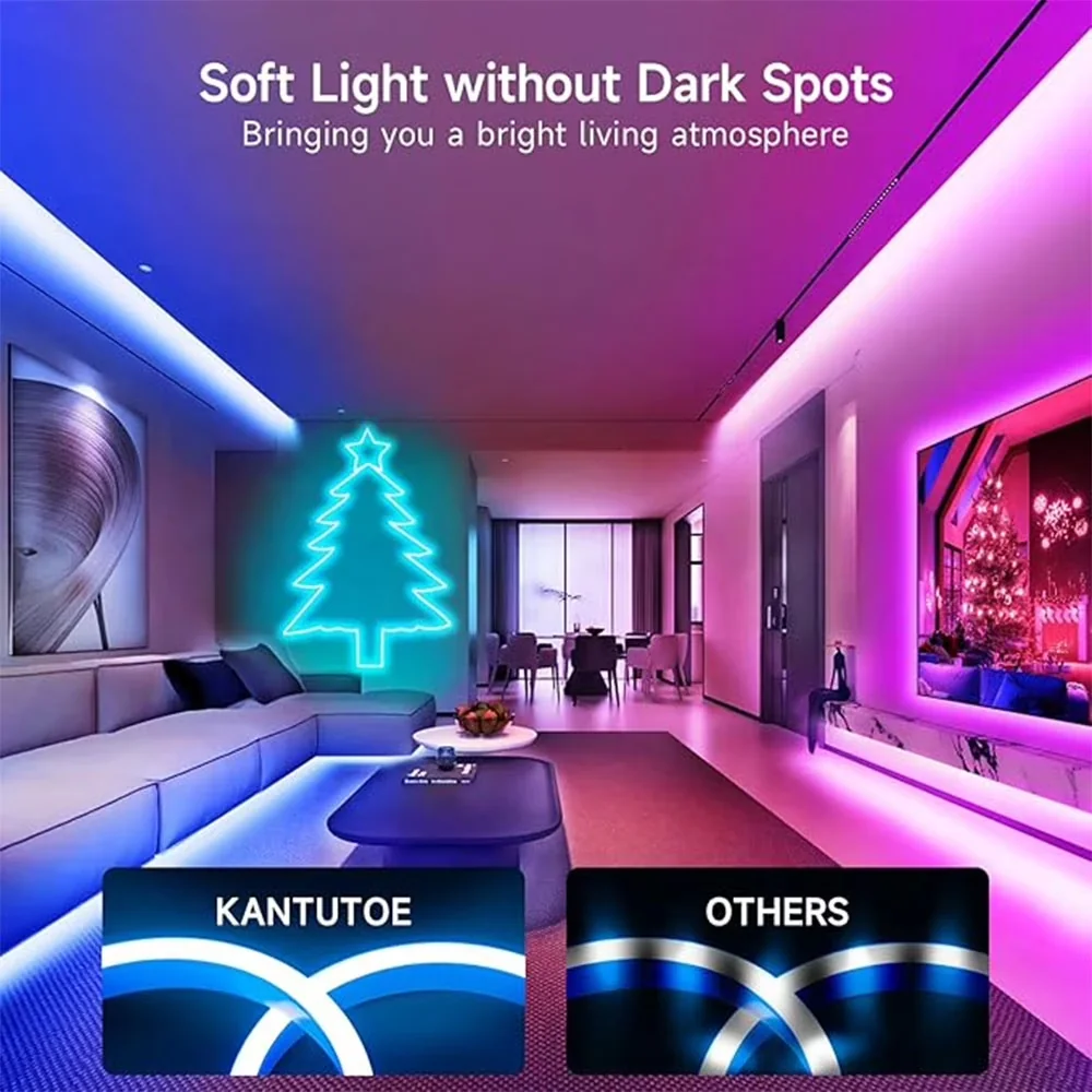 Innovative Novelty Light with LED, Dimmable, Silicone Neon Rope Lights - Multicolor, White Model 25F6C4
