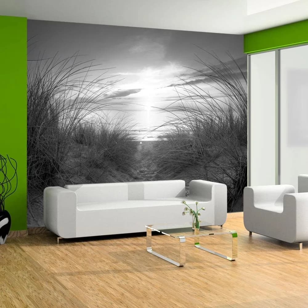 Innovative Wallpaper with Removable, Waterproof, Peel and Stick Beach Wall Mural - White 57"Wx41"H Model FE5C7B