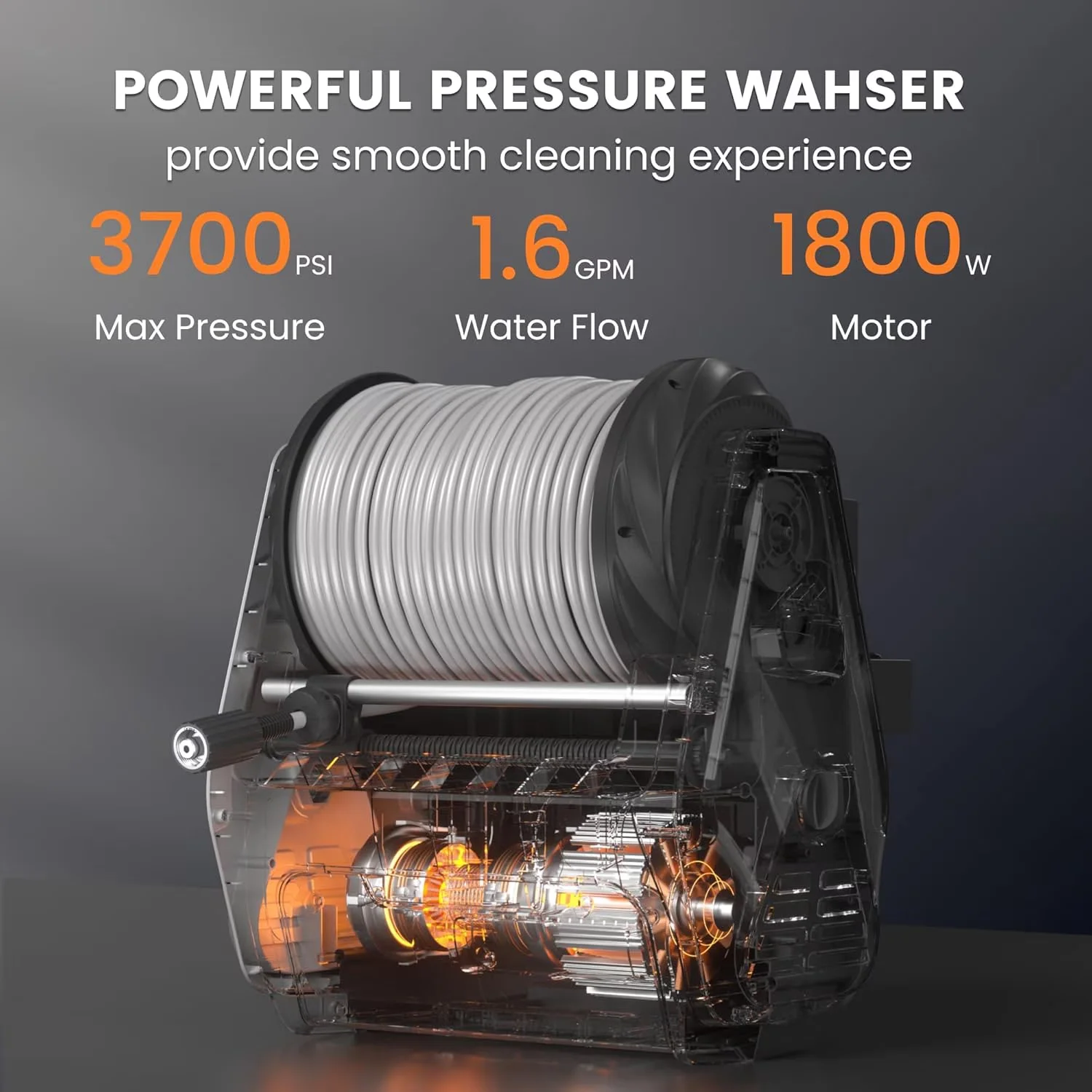 Pressure Washer Quality with Quick Connect Tips - 100FT - Rustic Charm Model B41681