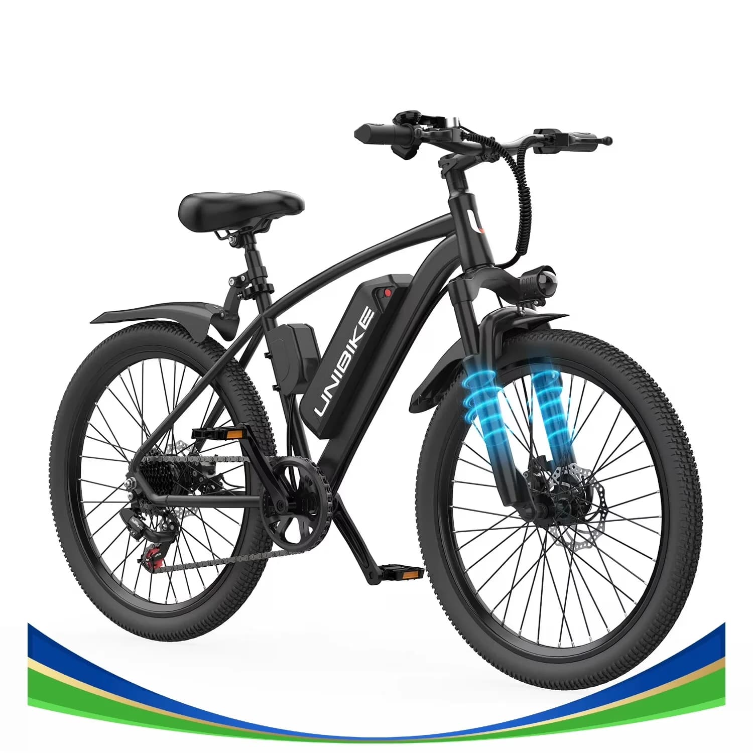 Efficient Electric Bike with Battery, 400W, 36V - Black - Commercial Quality Model 9553ED