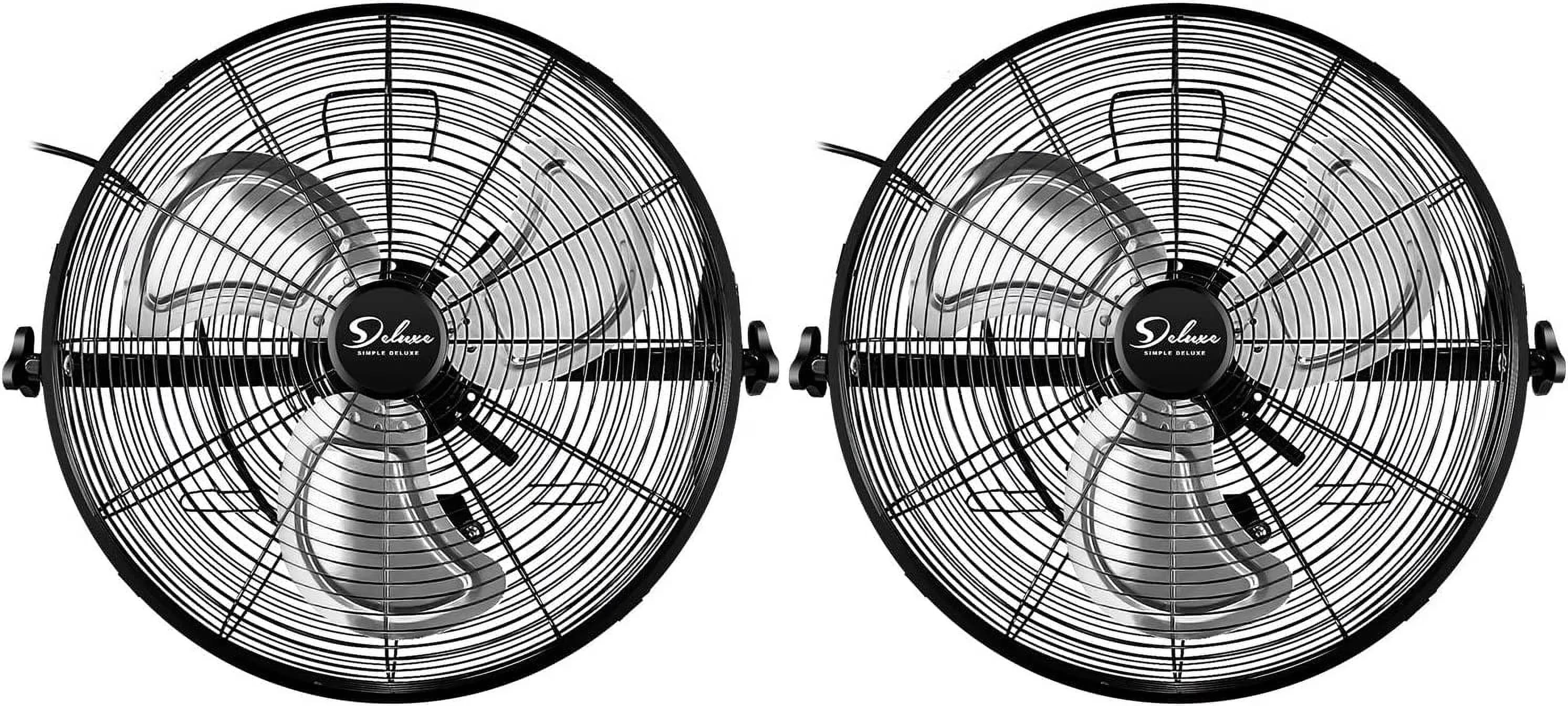 Modern Fans In Cooling with Adjustable Height, Oscillating - 20 Inch/2 Pack Powder Coated Steel Model F71F26