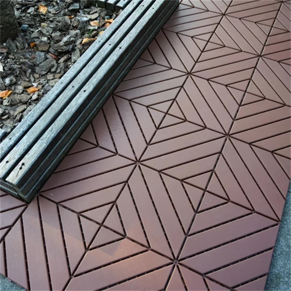 Versatile Grey Vinyl Flooring Vinyl Plank Flooring with Waterproof, Interlocking - Polypropylene Brown Model 04C9F8