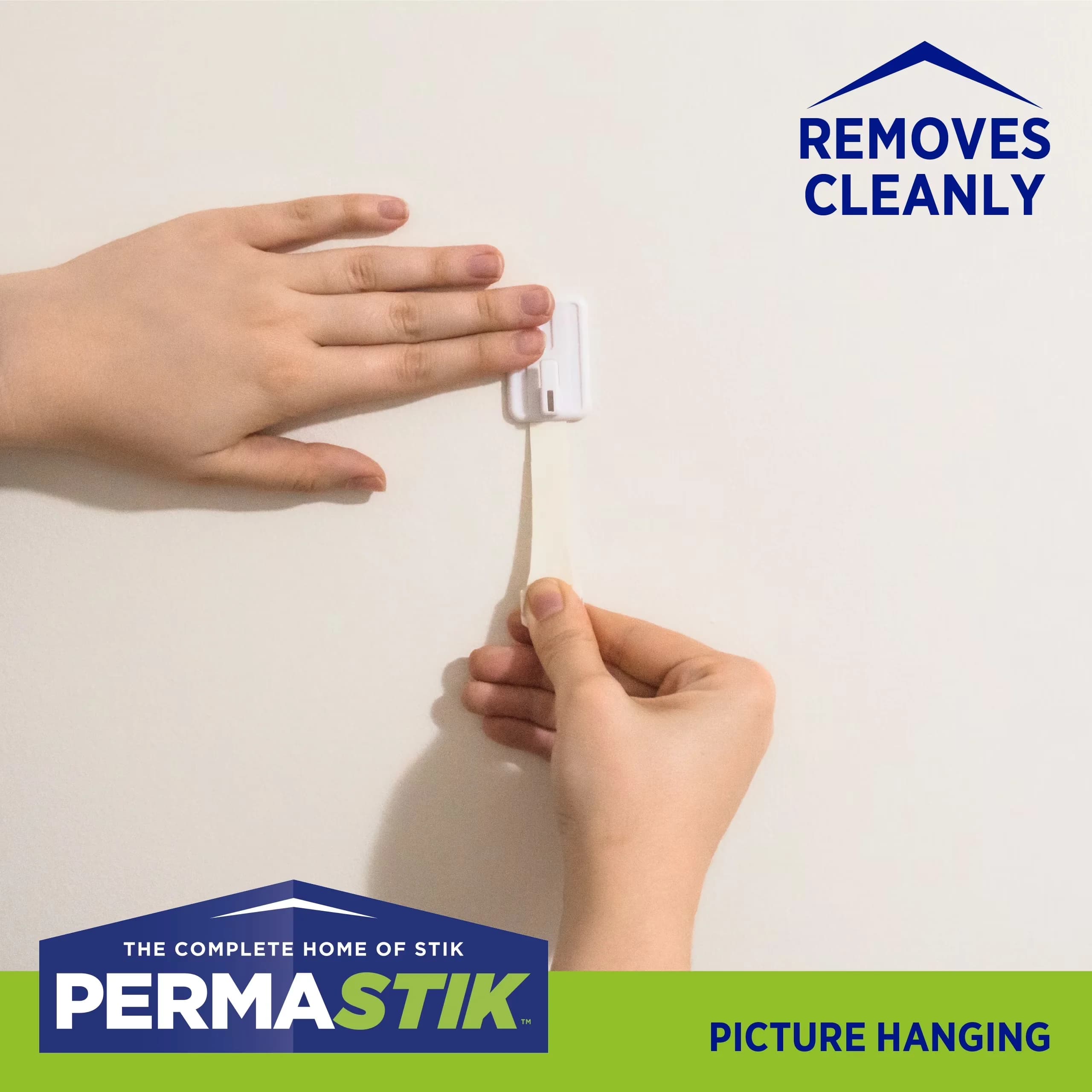 Versatile Damage-Free Hanging with Easy Installation, Holds up to 1.65 lbs (9 Pack) - White Abs Plastic Model A224F5