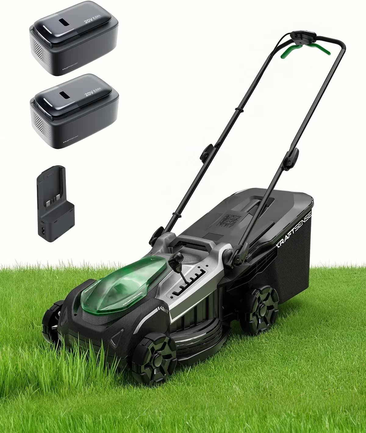 Versatile Push Mower with Battery, 40V, No Oil Change Required - Gray - Quality Construction Model 2F8089