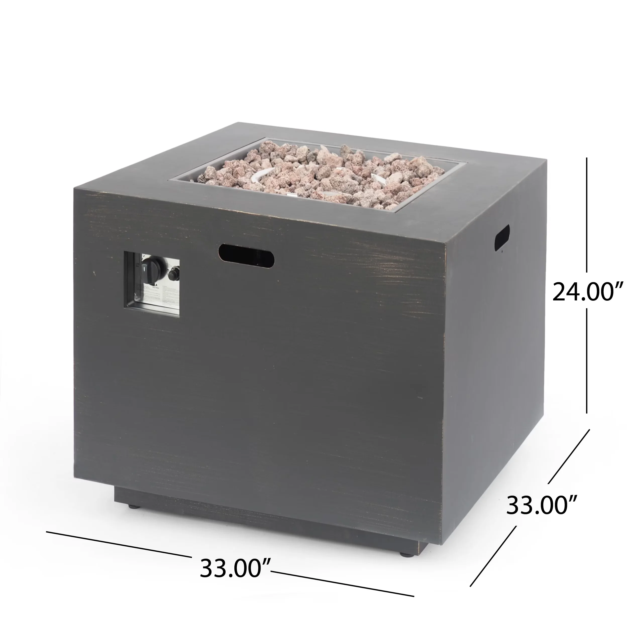 Outdoor Heating Innovative with 50000 BTU, Portable, No Assembly Required - Brushed Brown Iron Model D23CE5