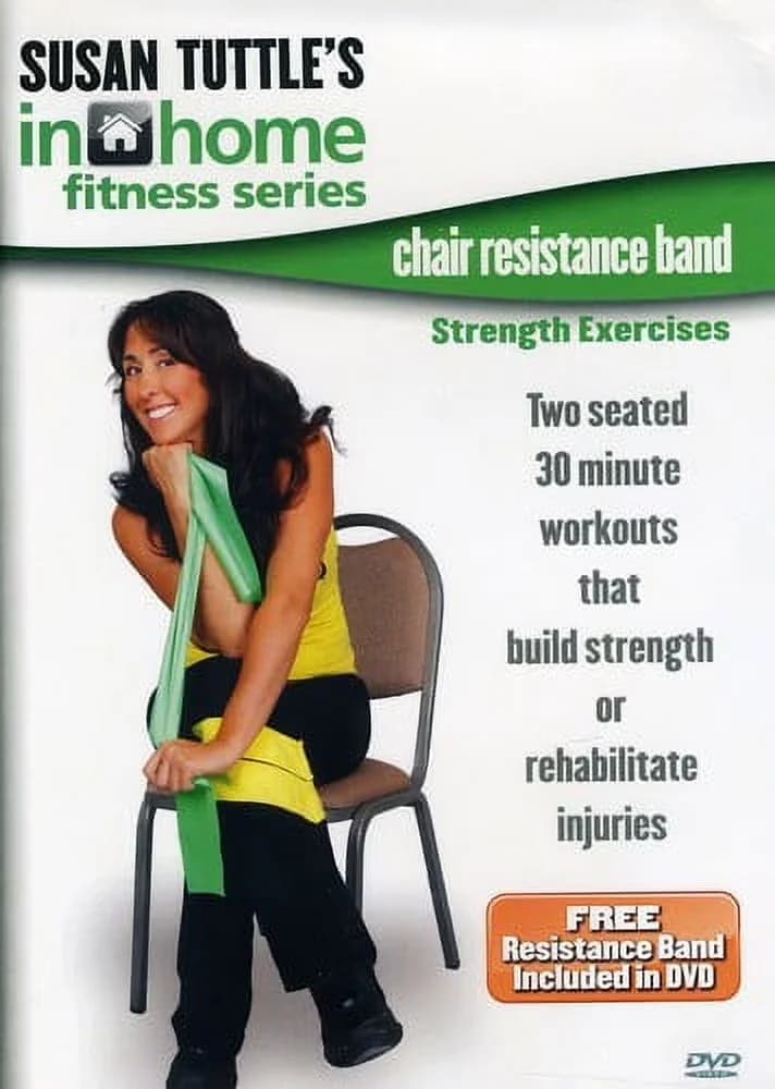 Stylish Home Gym with Chair Resistance Band Strength Exercises, 12-Page Booklet (1-Piece) - Steel Model 439B53