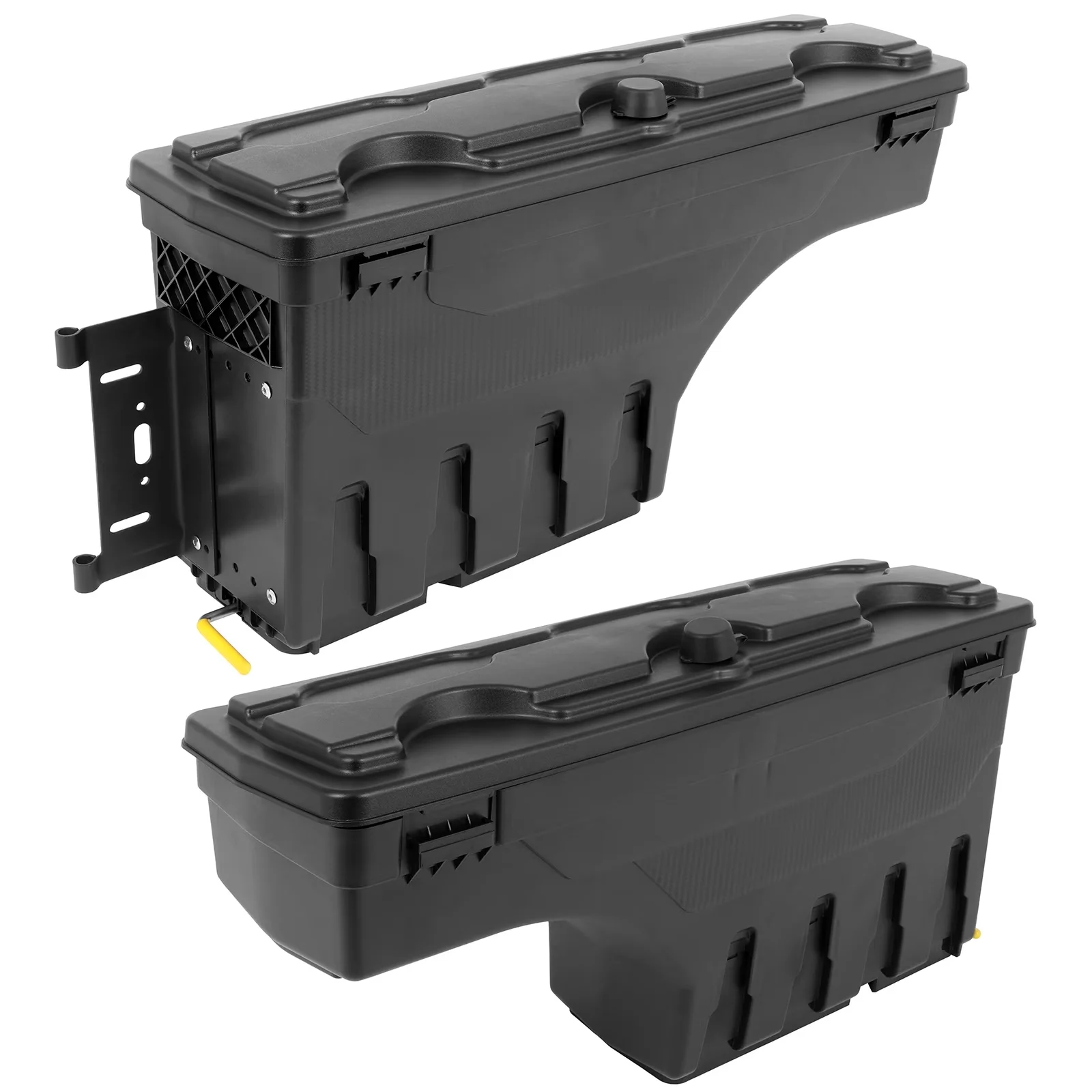 Modern Toolstorage with Lockable - Black Automotive Grade Plastic 2Pcs Model DB826E