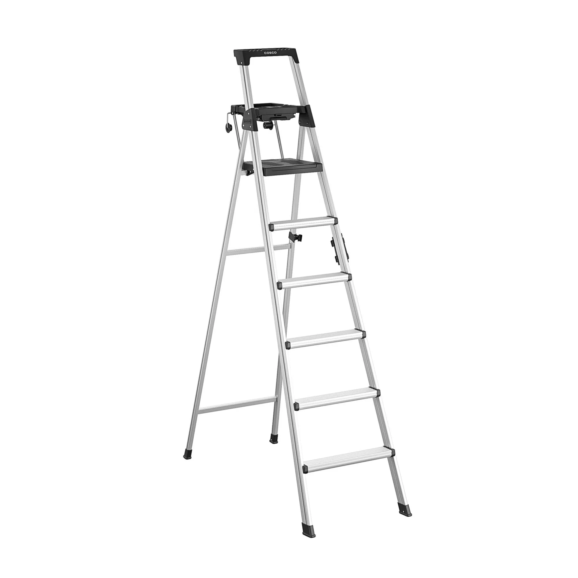 Classic Ladders And Step Stool - Aluminum 3 Step with Tray 8 Ft for General Purpose Model 7CE2B3