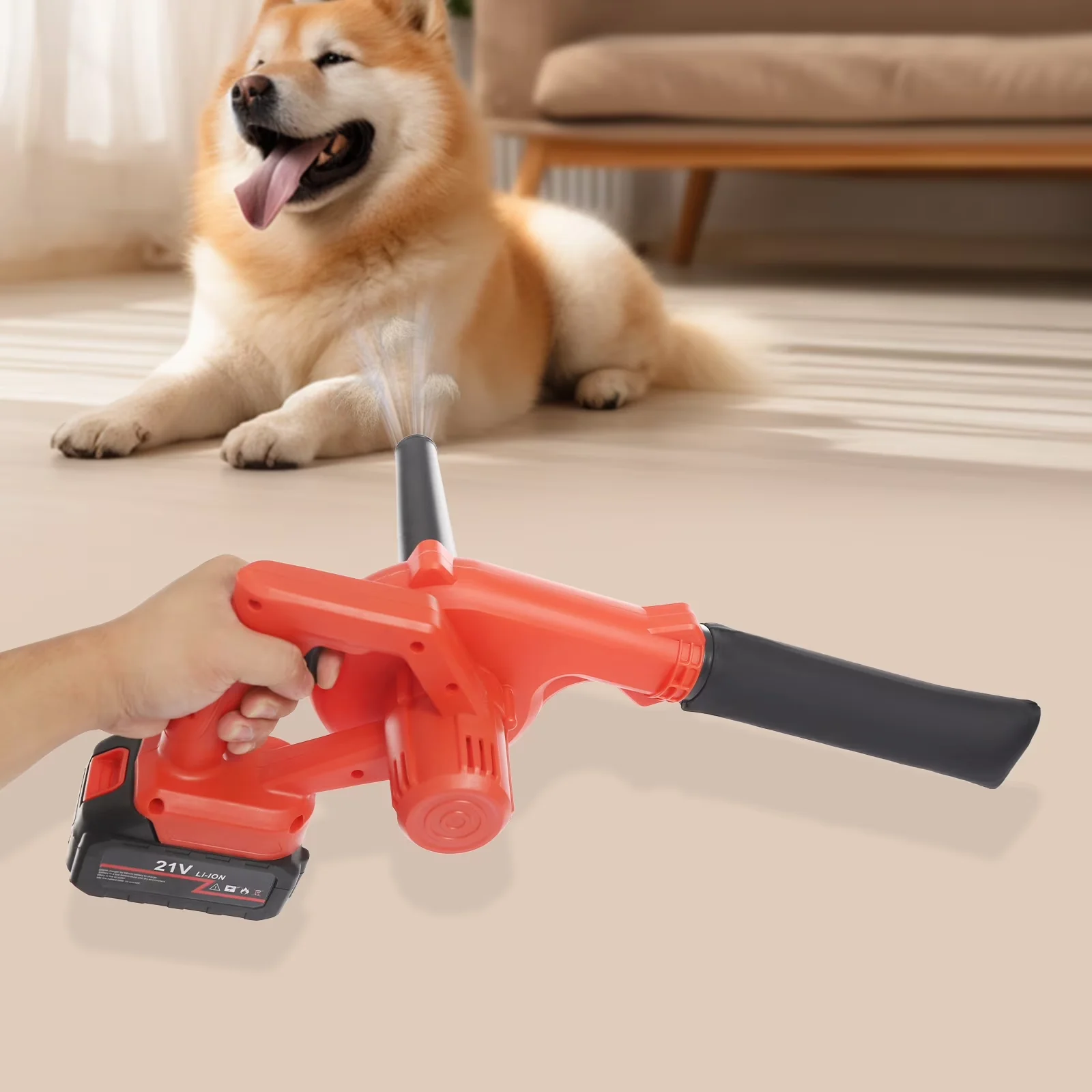 Leaf Blower Efficient with 20V, 21000 RPM, Cordless & Vacuum for Home - Long-Lasting Performance Model 8F635D