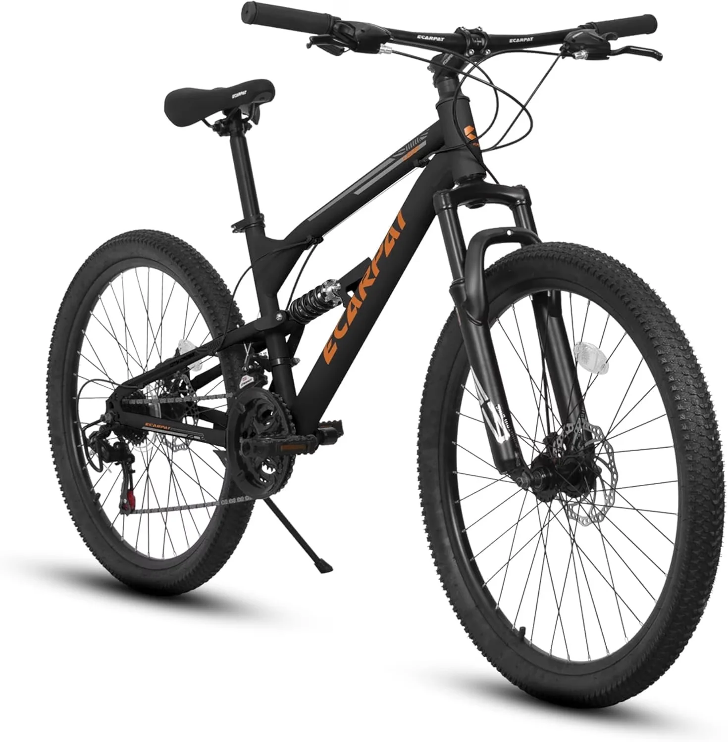 Innovative Mountain Bike with Adjustable Height, 21-Speed, Dual Disc Brakes - Black Model 534BA9