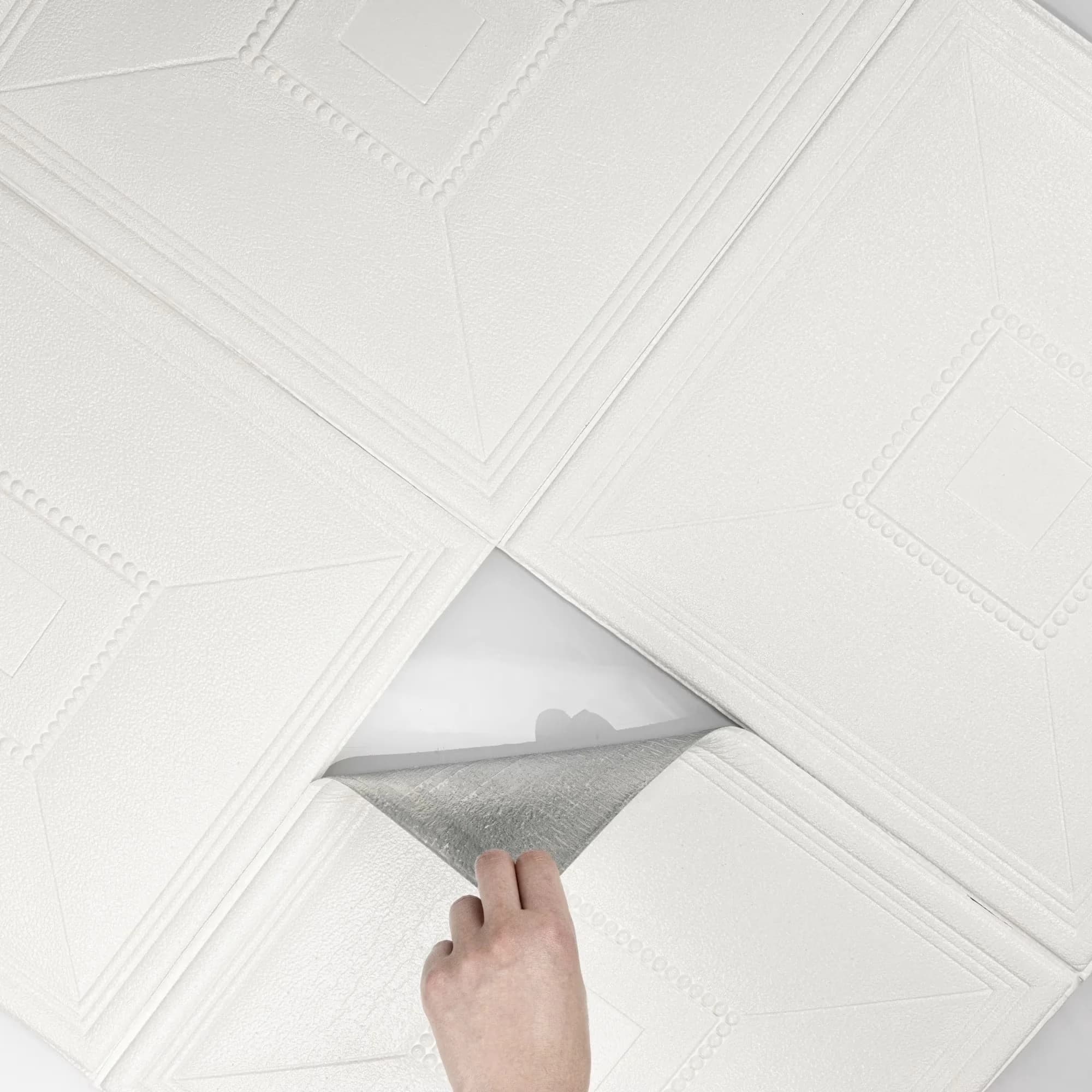 Kitchen Renovation Sleek with Waterproof, Easy To Clean, Easy Installation - White Foam Model 1DE2E5