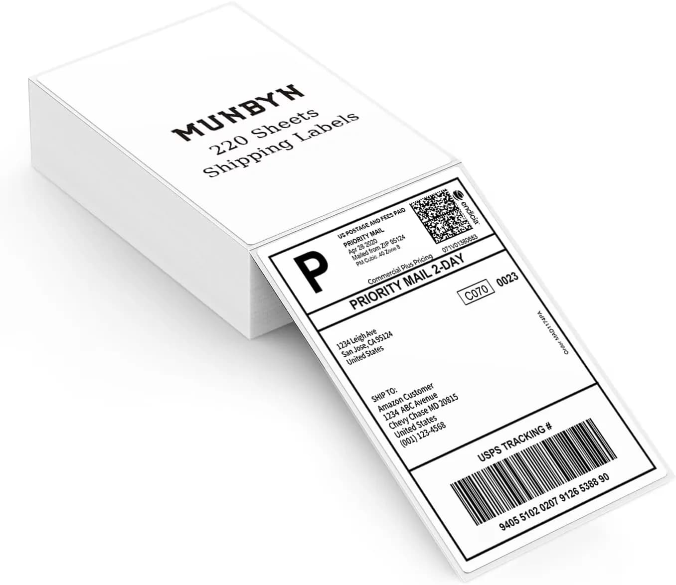 Moving Classic with 4"x6" Direct Thermal Shipping Labels - No Bpa/Bps Materials, Paper White Model DFCB96