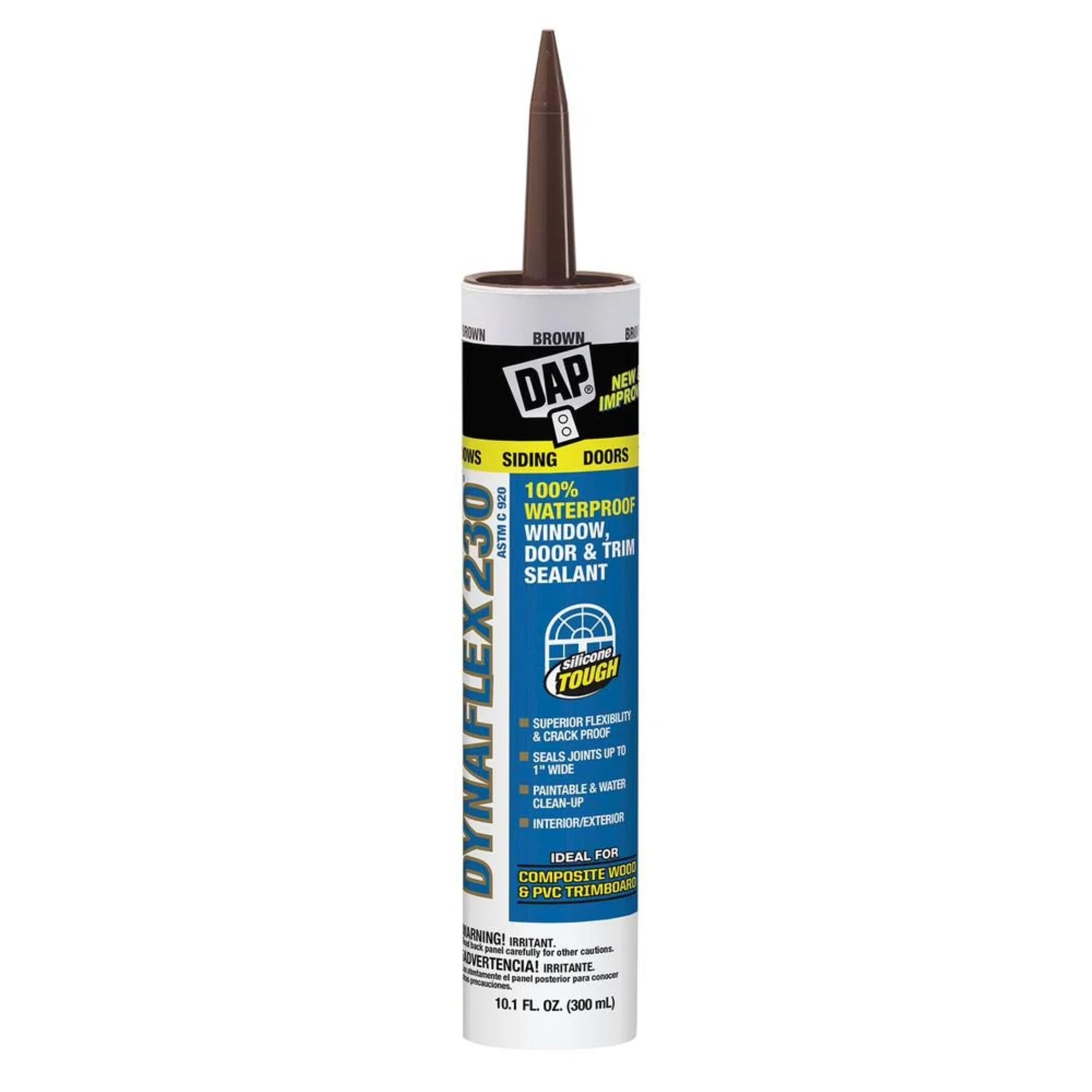 Reliable Adhesives Glues In Paint Supplies Tool with Waterproof, Door and Trim Latex Caulk - Brown Model 7A0DA6