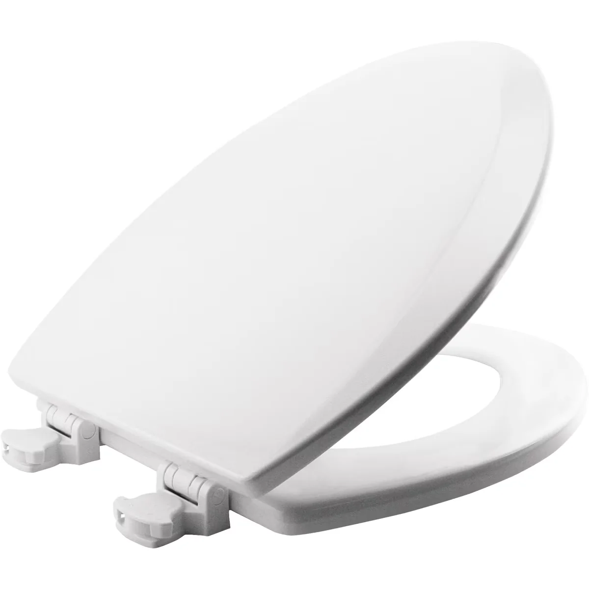 Toilet Seats And Lid Modern with Easy To Clean, Biscuit, Elongated Molded Wood Seat - Enameled Wood Beige Model ECE95F