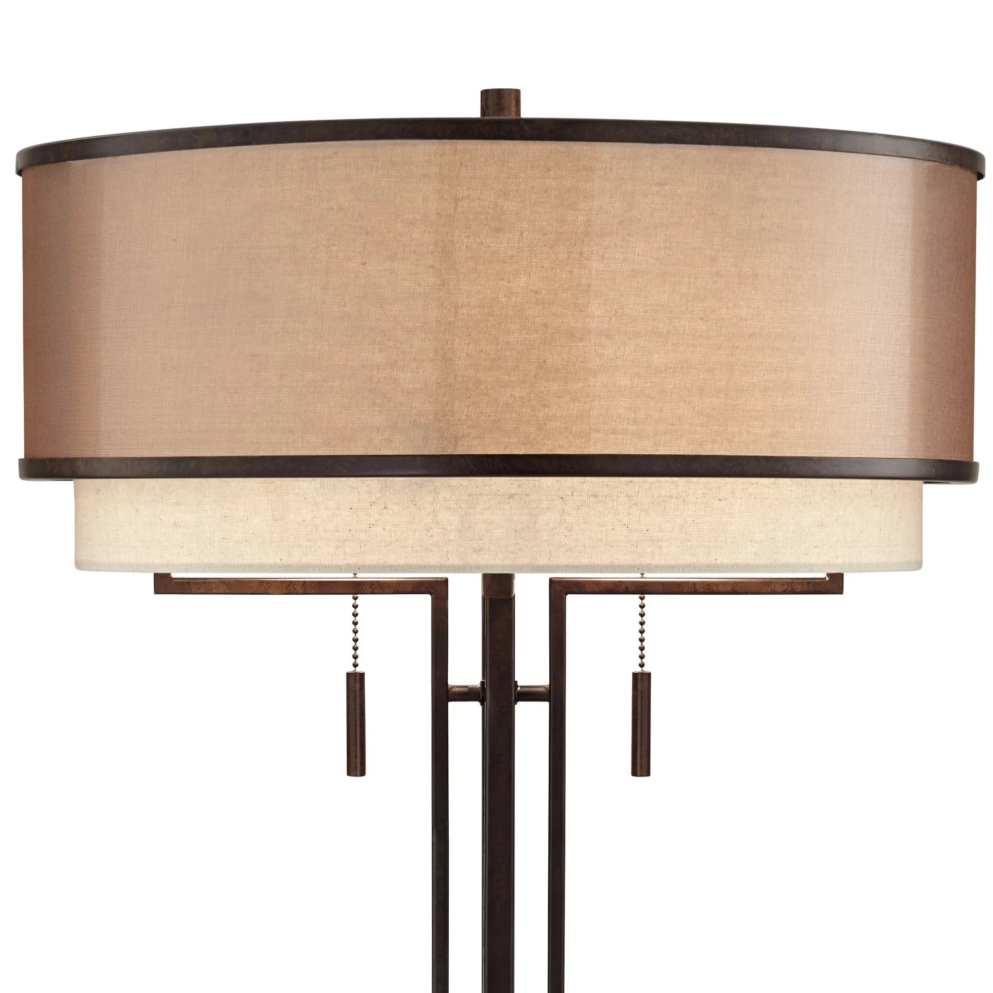 Innovative Table Lamp with Incandescent, Standard Lamps - Brown Metal for Living Room, Bedroom Model C4D4AE