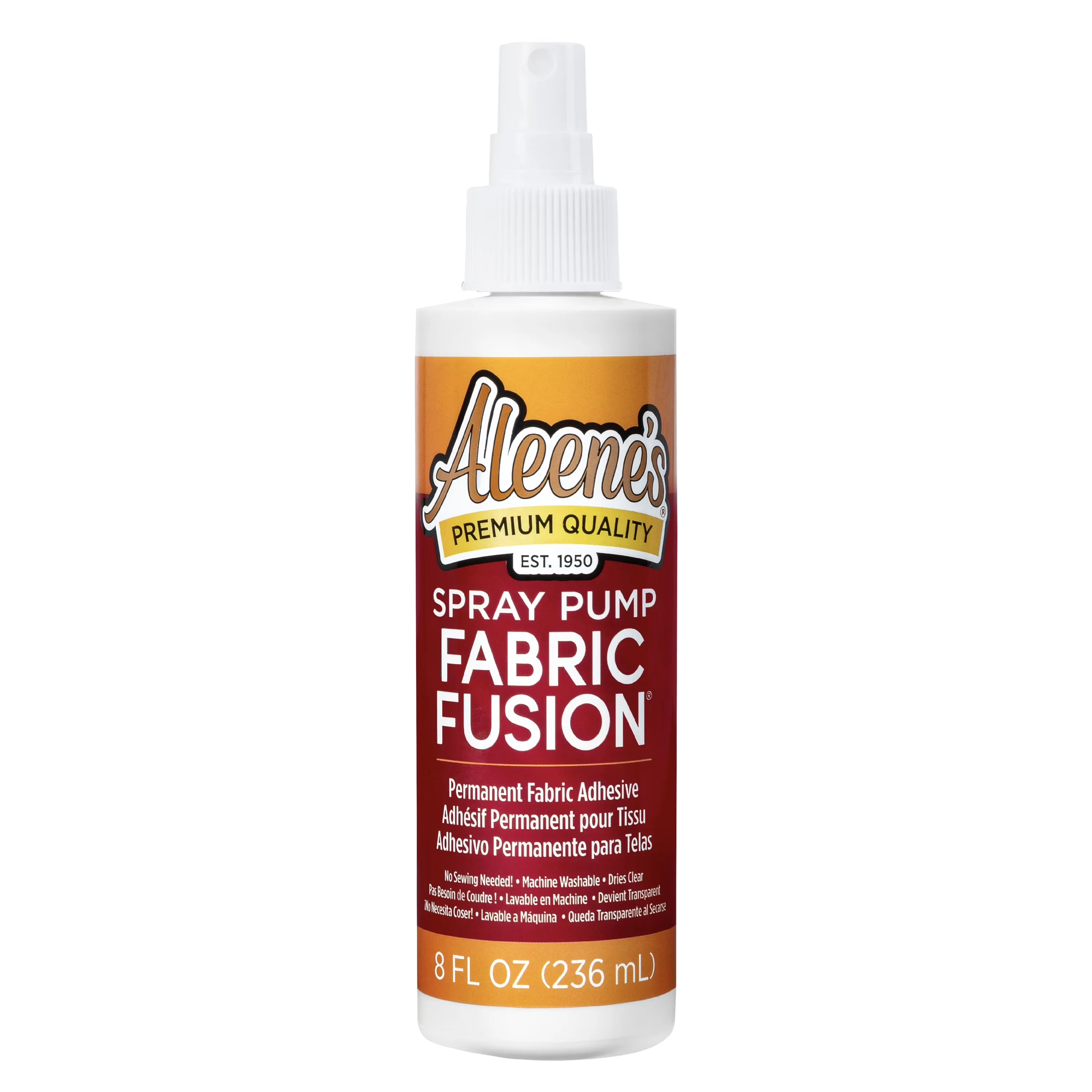 Adhesives Glues In Paint Supplies Tool Compact with Permanent Fabric Adhesive Glue, Fabric Fusion Spray Pump 8 fl oz, Dries Clear -... Model A3C46B