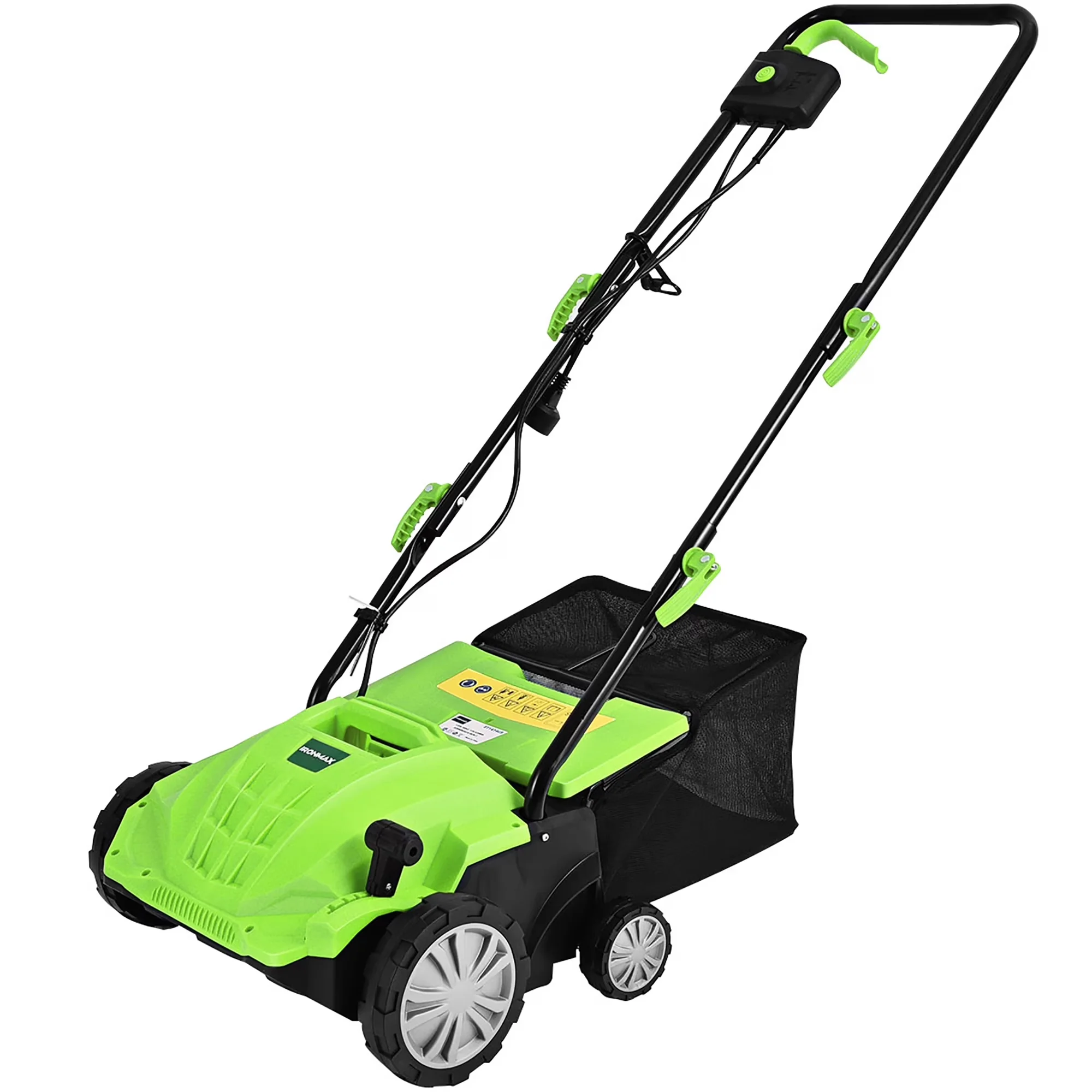Stylish Push Mower with Adjustable Cutting Height, 40L Collection Bag - 12A Model 08F9C1