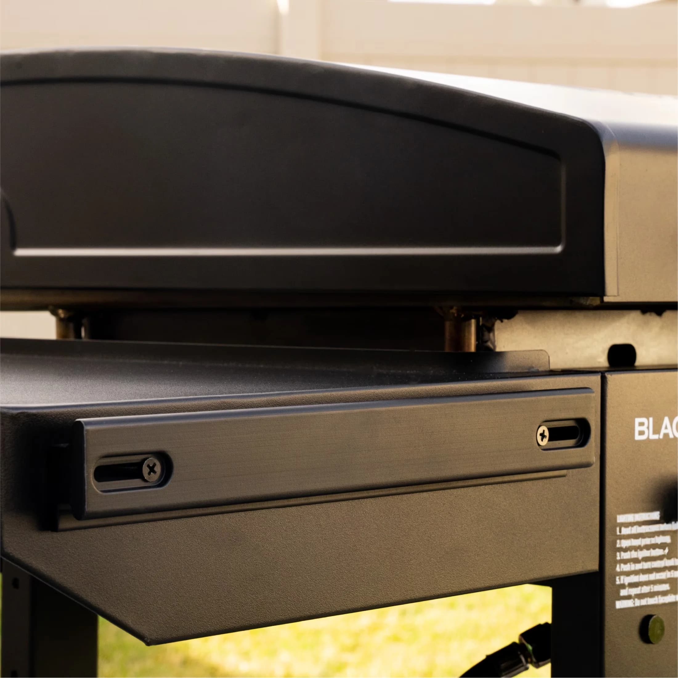 Modern Gas Grill with Tool Holder, Original 28” Omnivore Griddle - Steel Model 7F3968