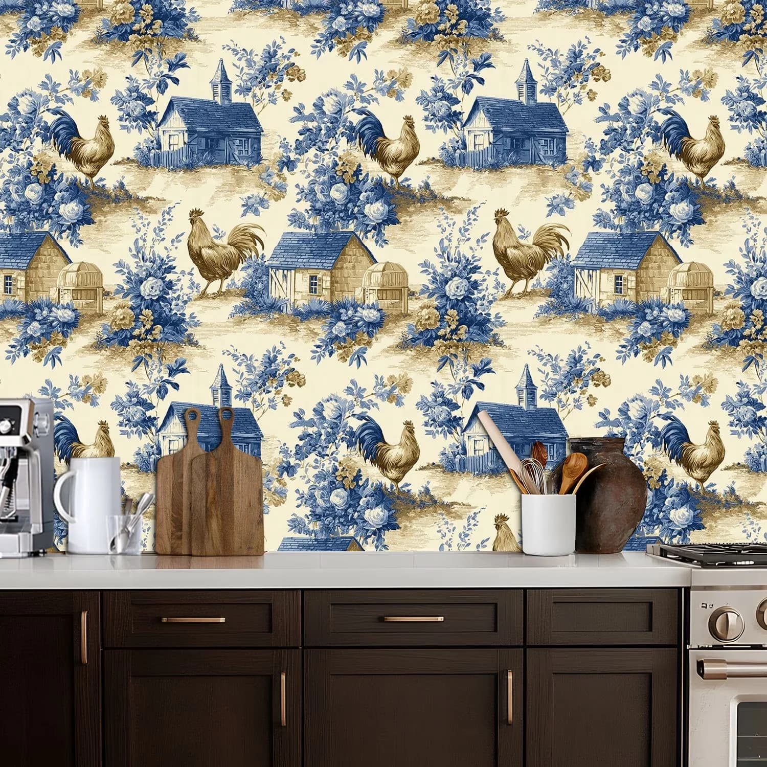 Reliable Wallpaper Wall Decals Wall Covering with Waterproof - Vinyl Color 5 Model FCBA48