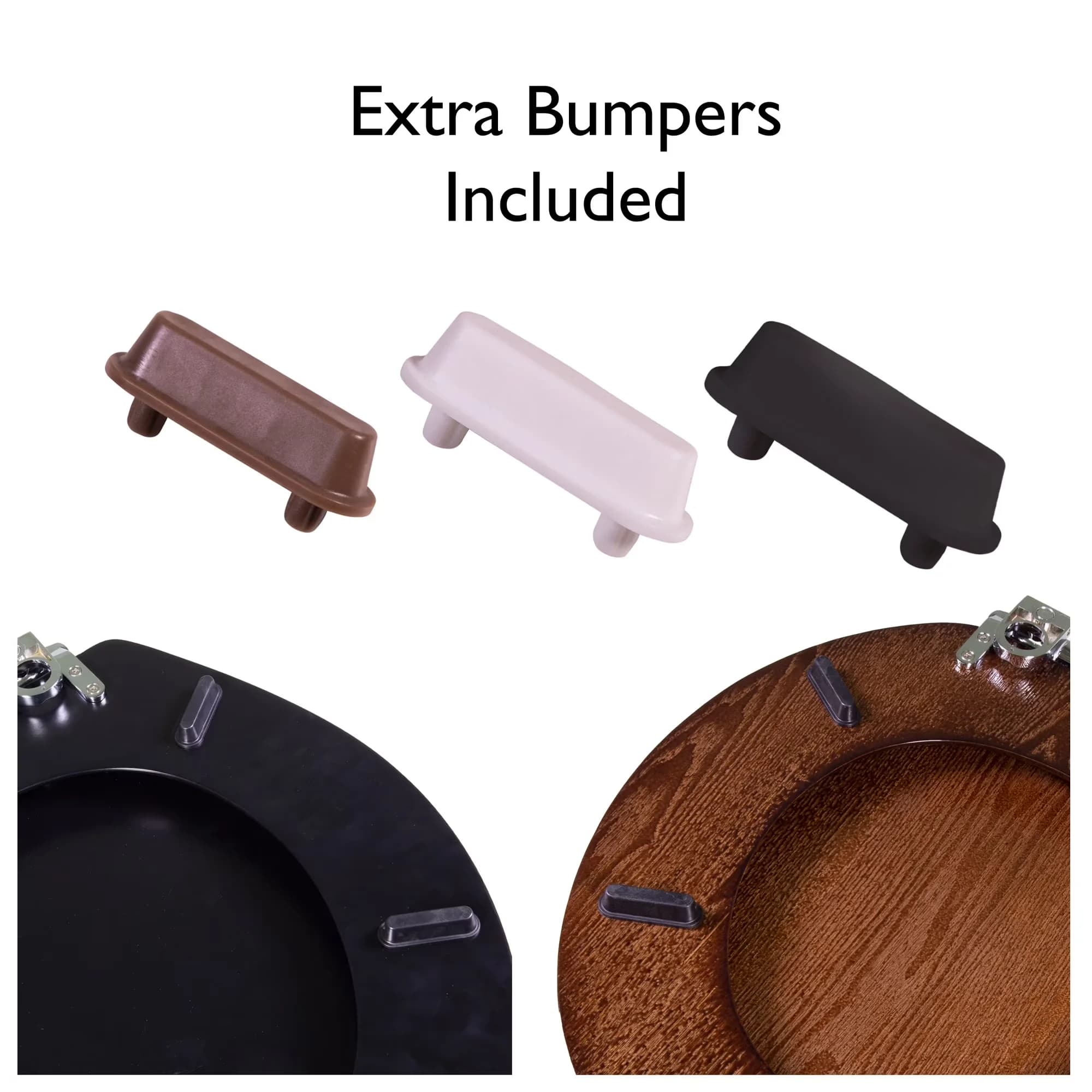Quality Toilet Seats And Lid with Easy Installation, Soft Close - Wood Model 98C738