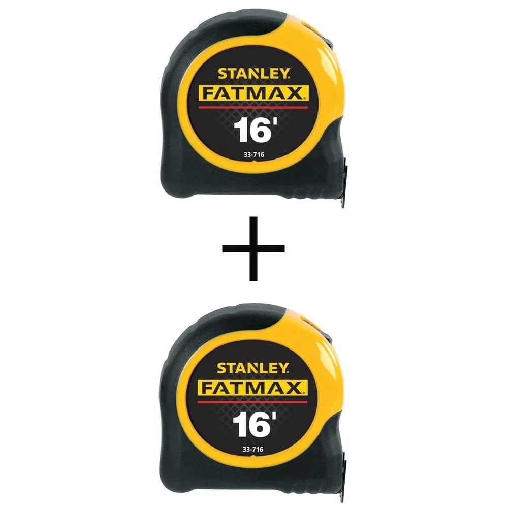 Compact Moving with 16 ft. x 1-1/4 in. Tape Measure (2 Pack) - Blade Armor Coating Model 3AC8DC