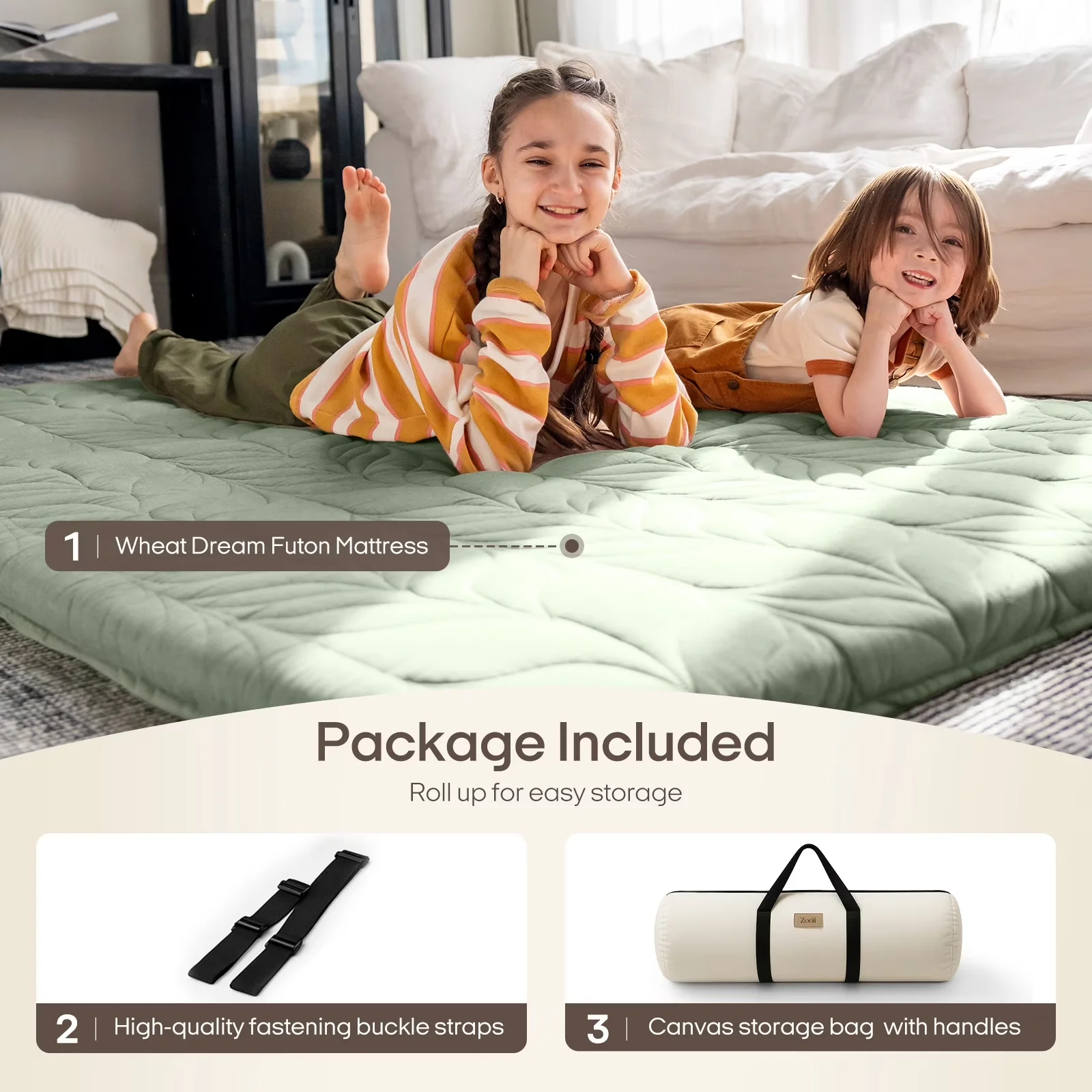 Mattresses Accessory Classic with Antimicrobial, Breathable Construction - 100%Cotton, Memory Foam Green Model E81A22