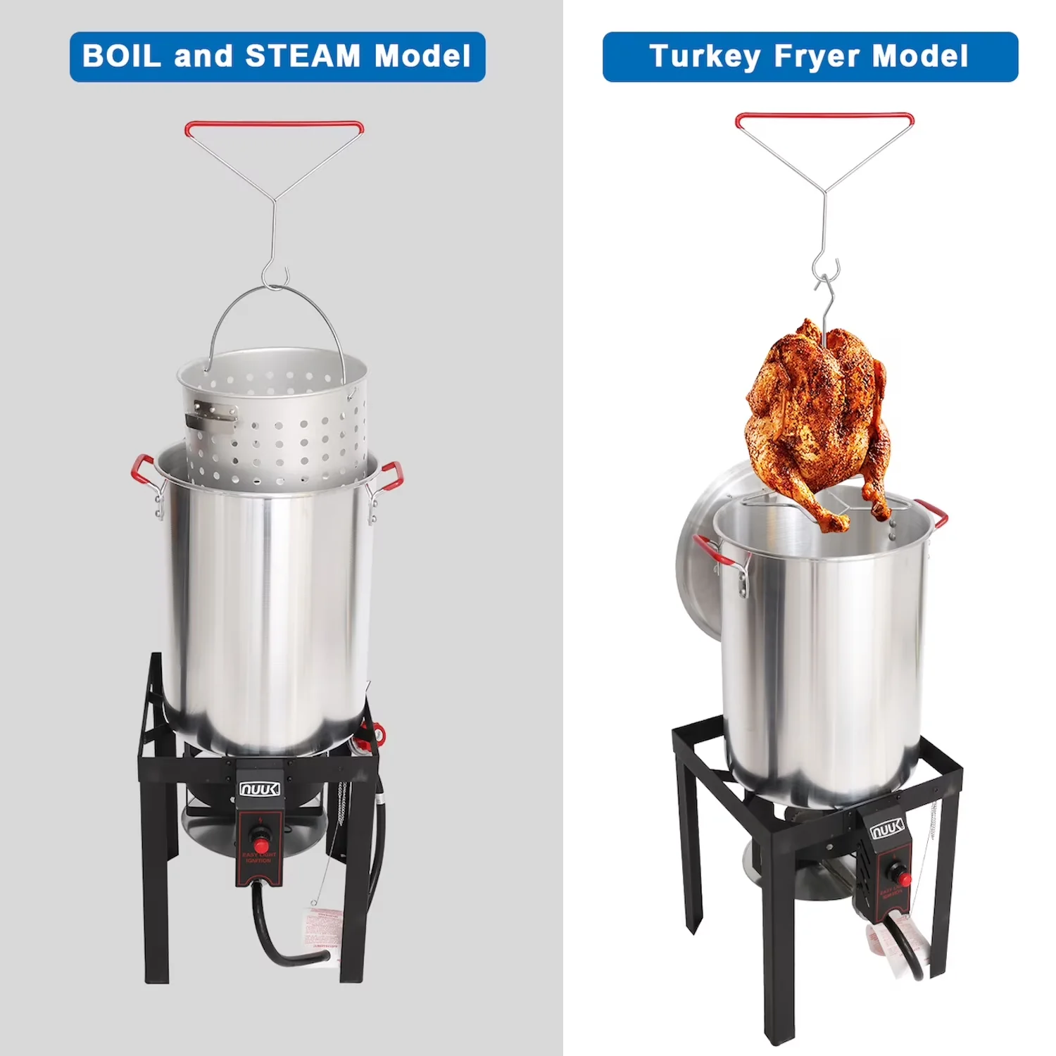 Reliable Outdoor Fryer with 50000 BTU, Propane Burner 50000 BTU - Black Aluminum, Steel Model 59F247