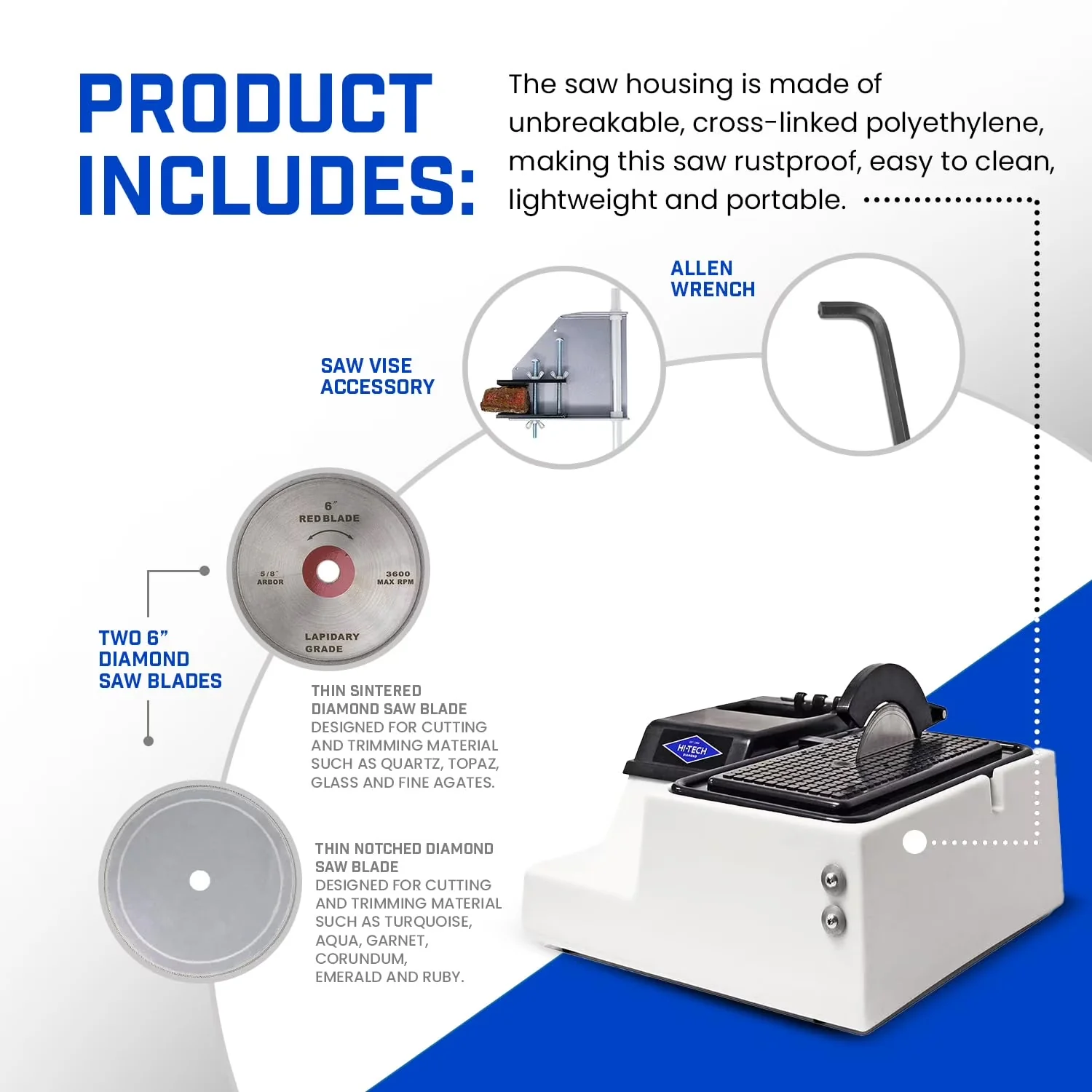 Efficient Power Saw with Easy To Operate, Anti-Rust, Compact Design - Tech Model 04FA3A