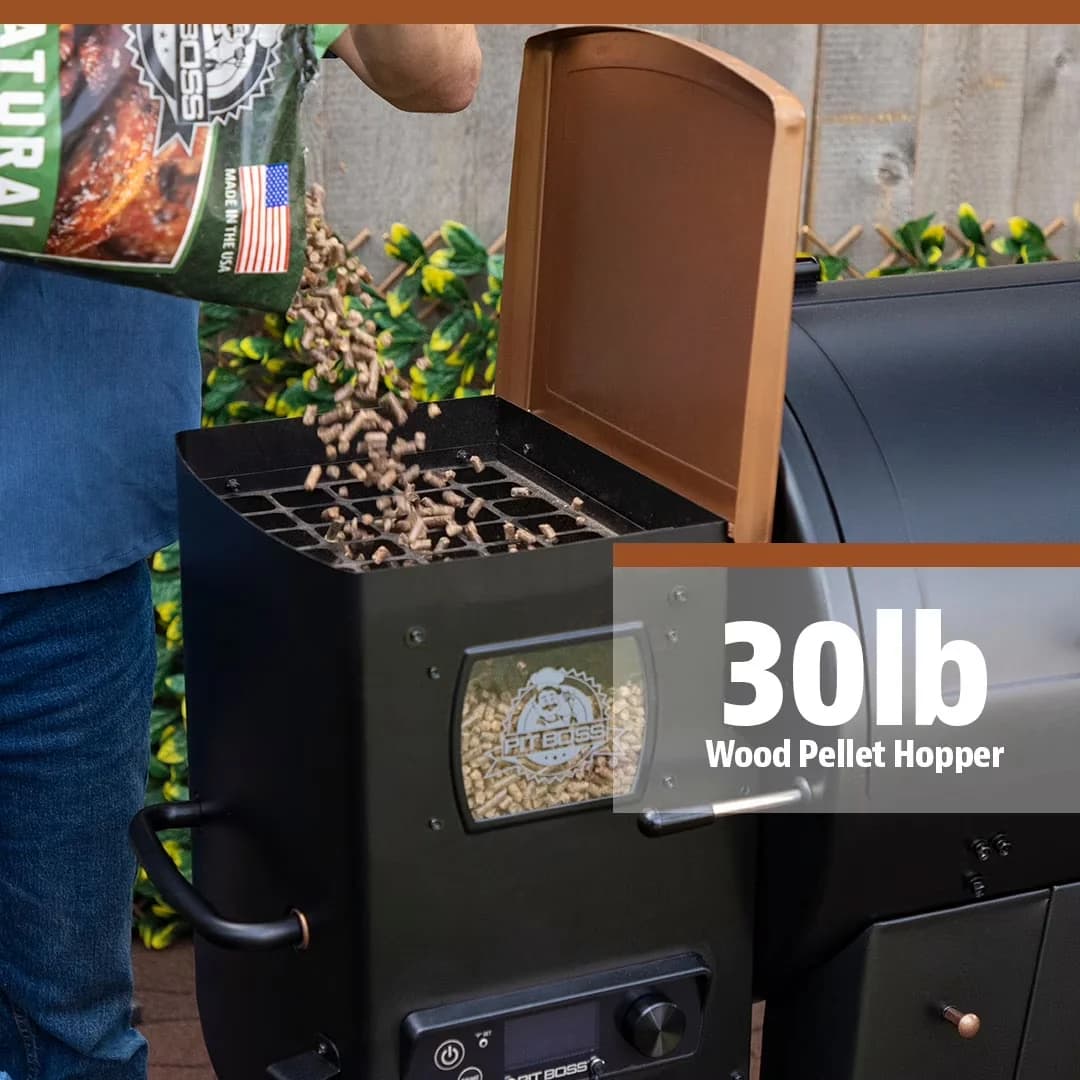 Smoker Versatile with Digital Temperature Control, Tool Holder - Steel Model 794BB8