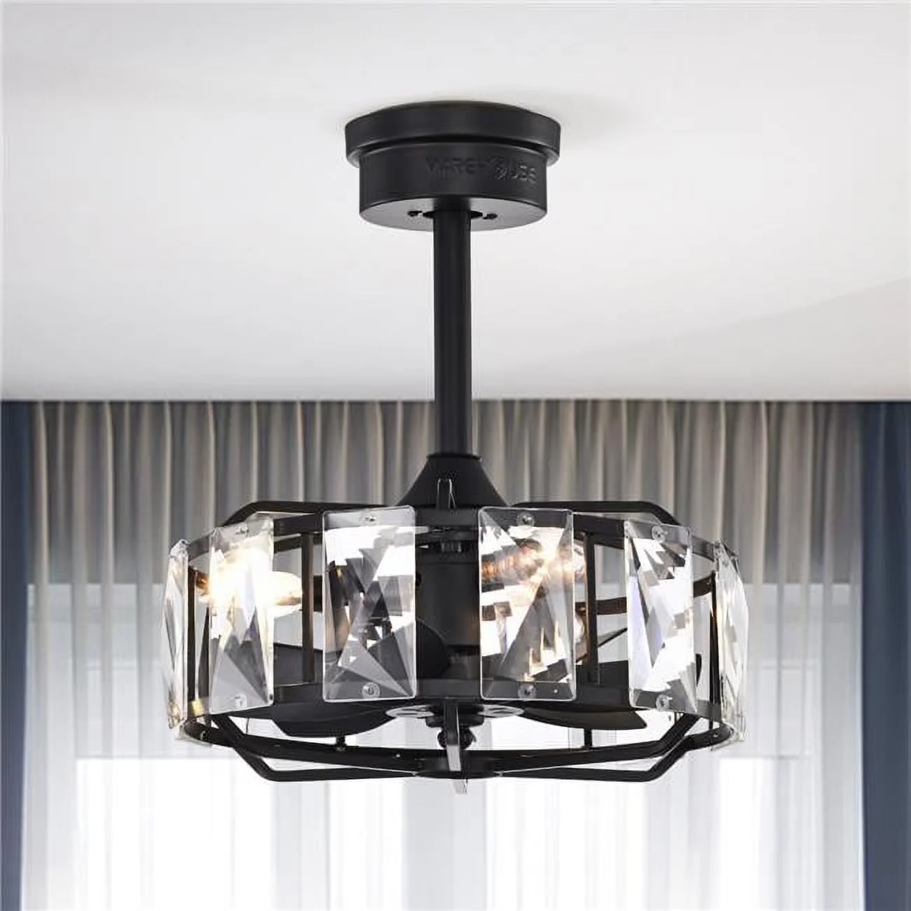 Ceiling Fan Modern with LED, Remote Controlled, Light Kit - Multicolor 1 Model 6582F3
