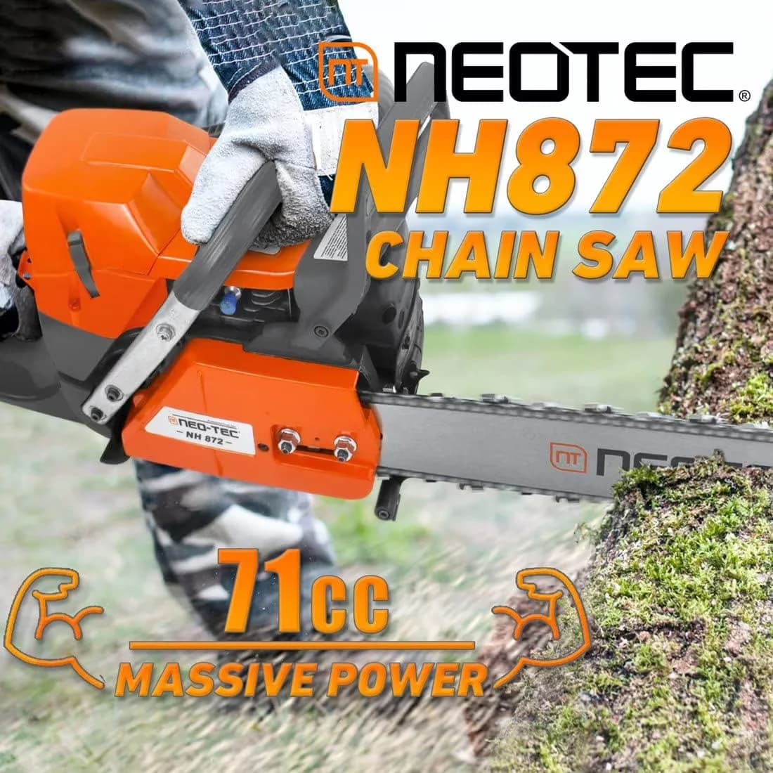 Versatile Chainsaw with Anti-Vibration, Chain Brake, Husqvarna 372XP Motosierra De Gasolina - Model BD7DBB